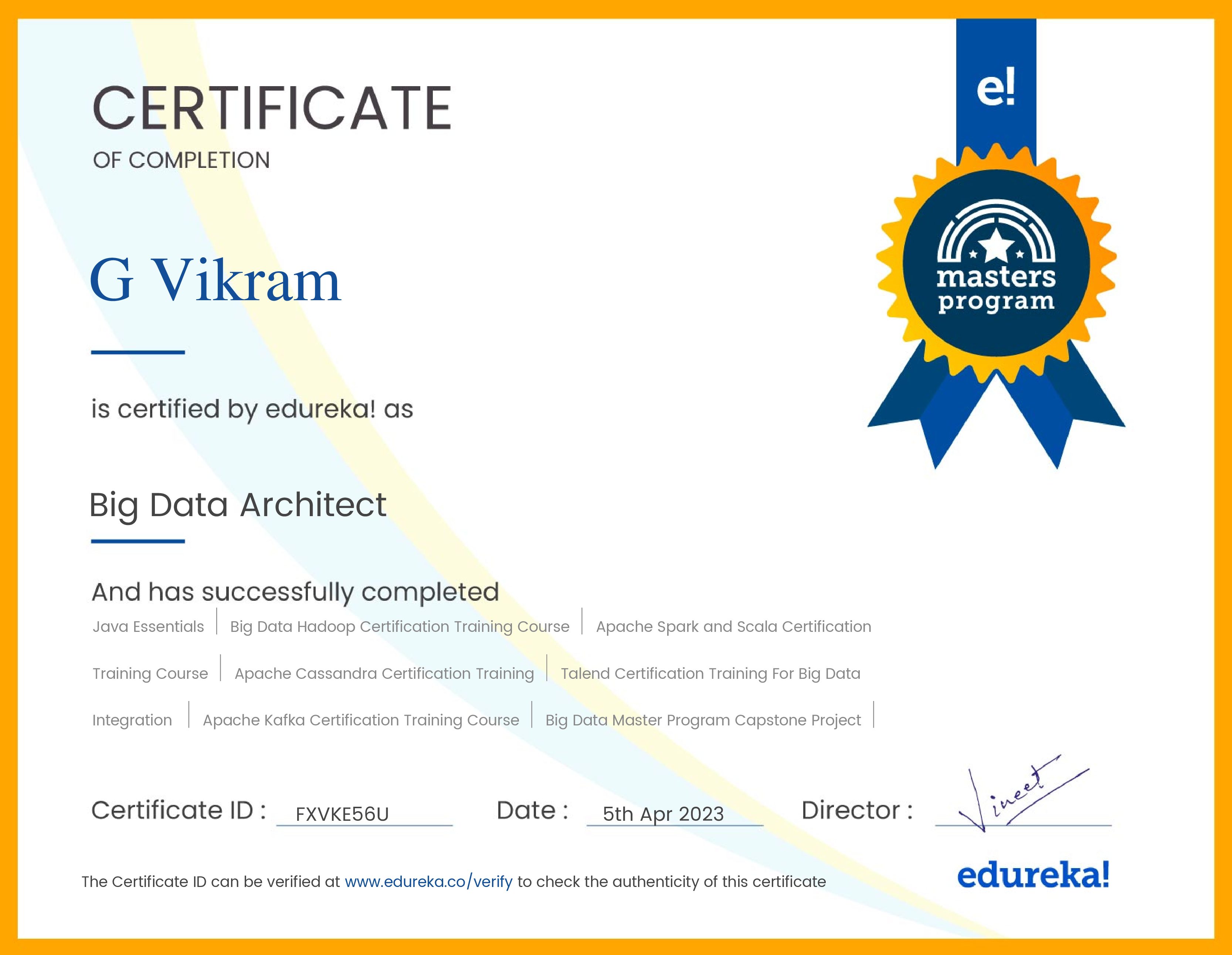 certificate!