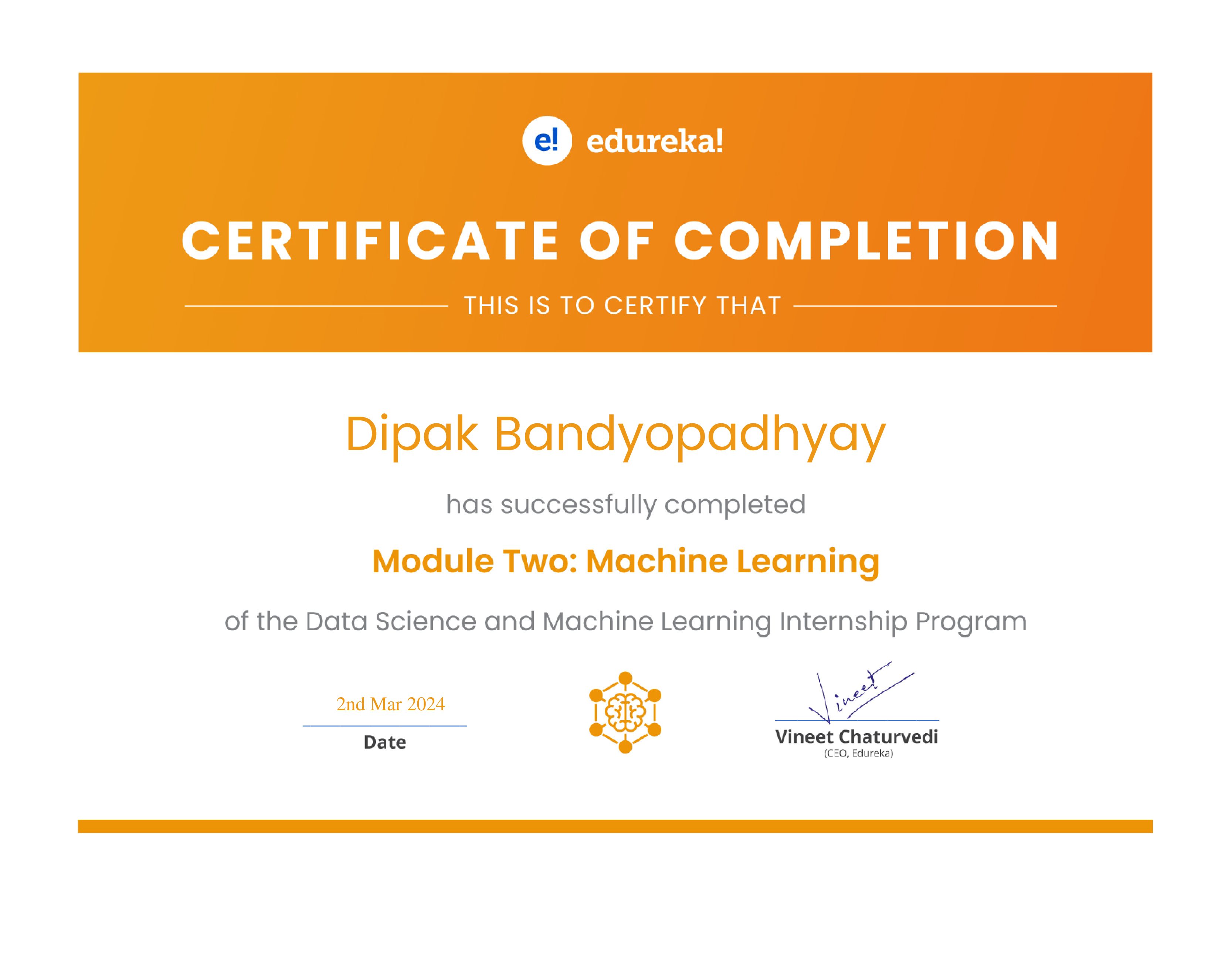 certificate!