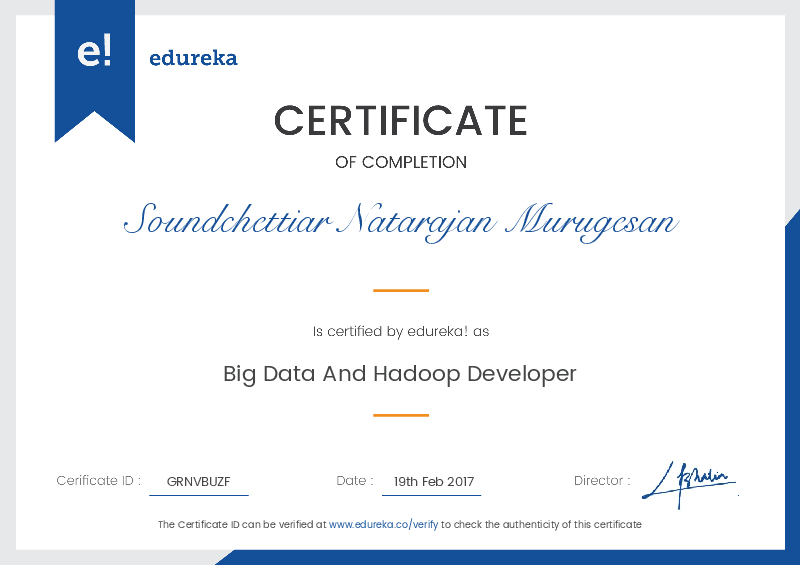 certificate!