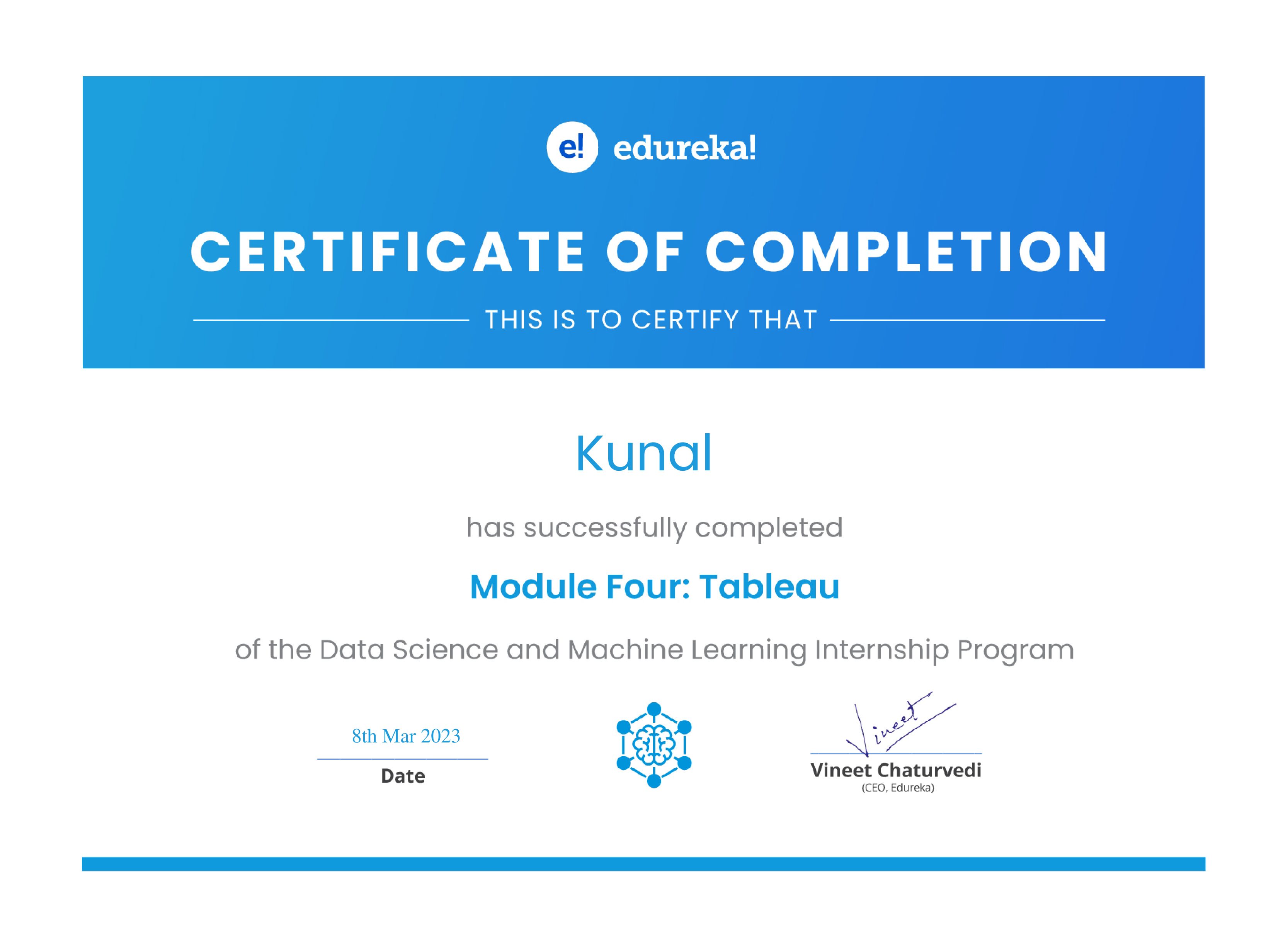 certificate!
