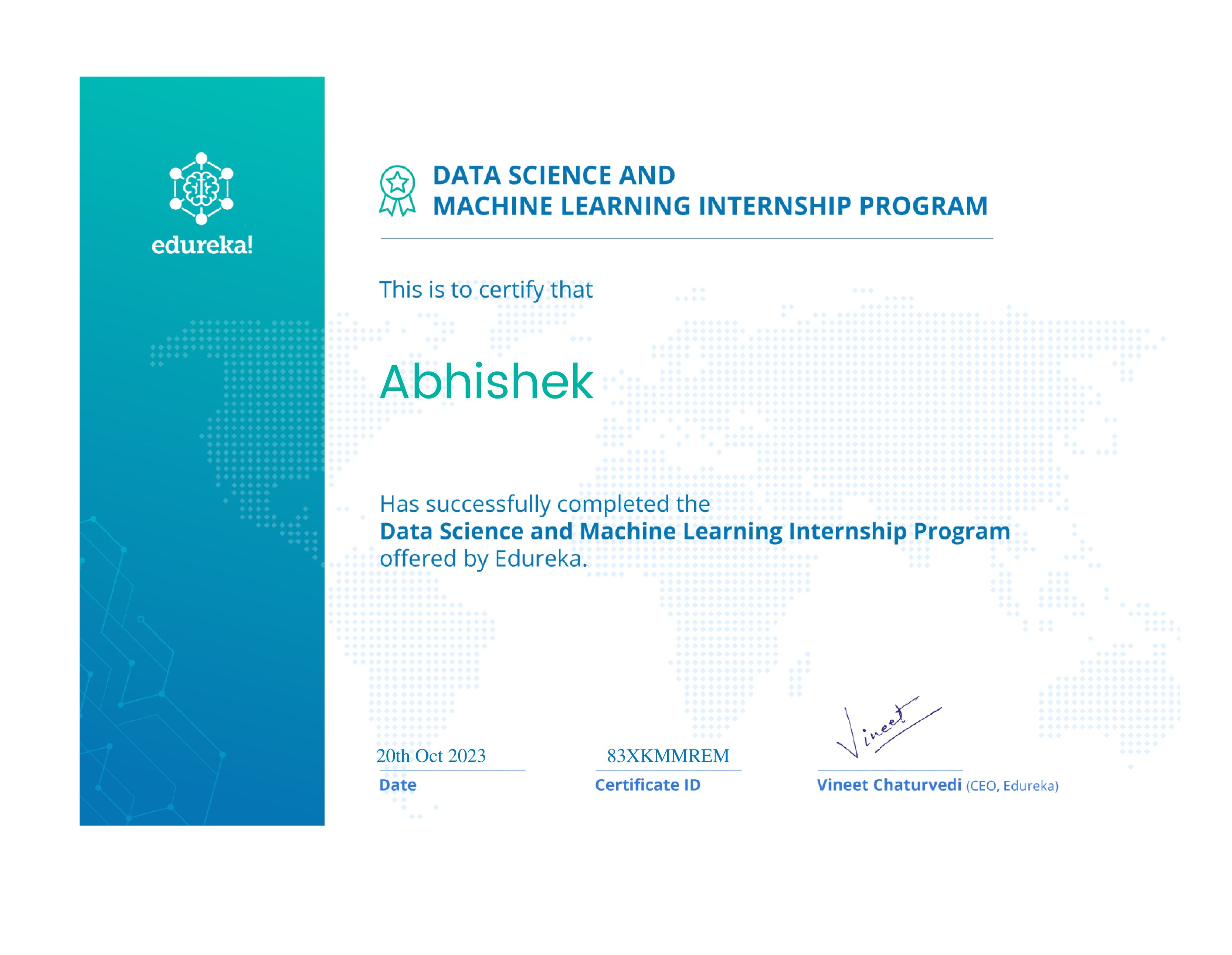 certificate!