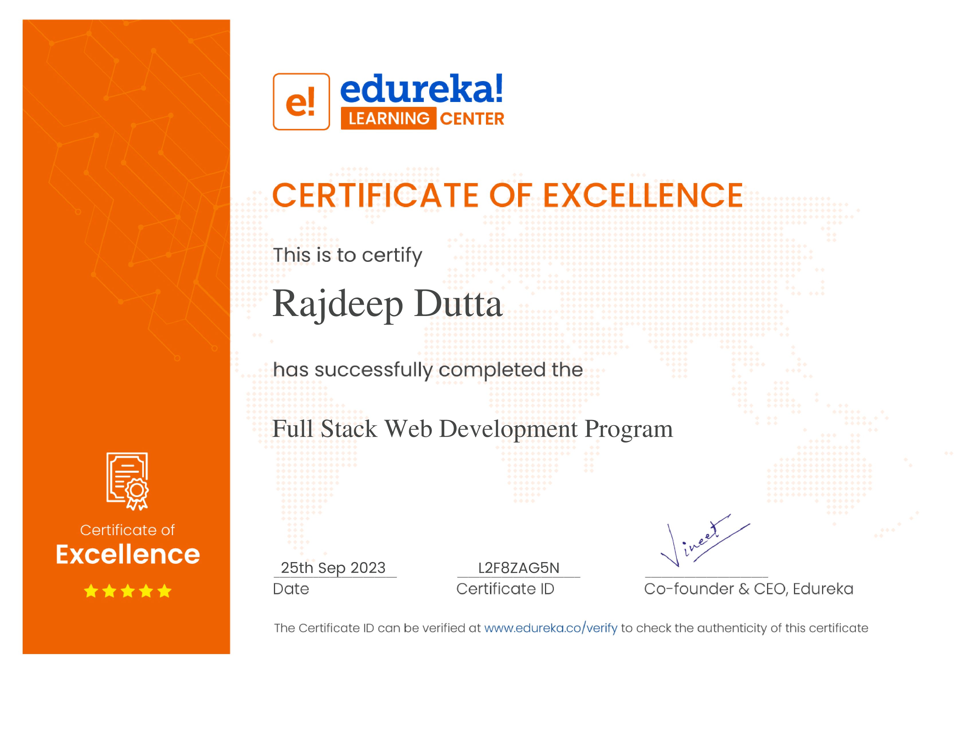 certificate!