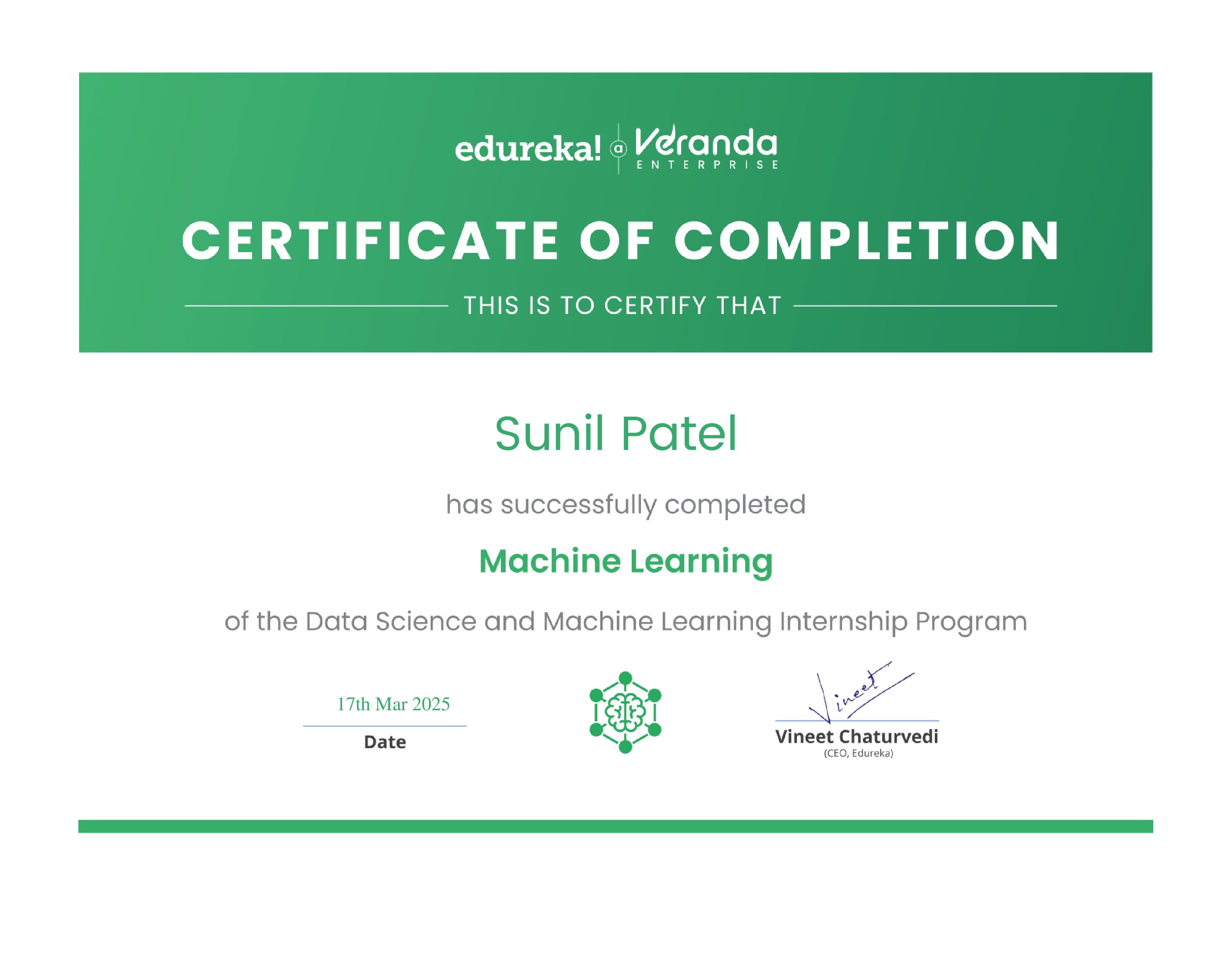 certificate!