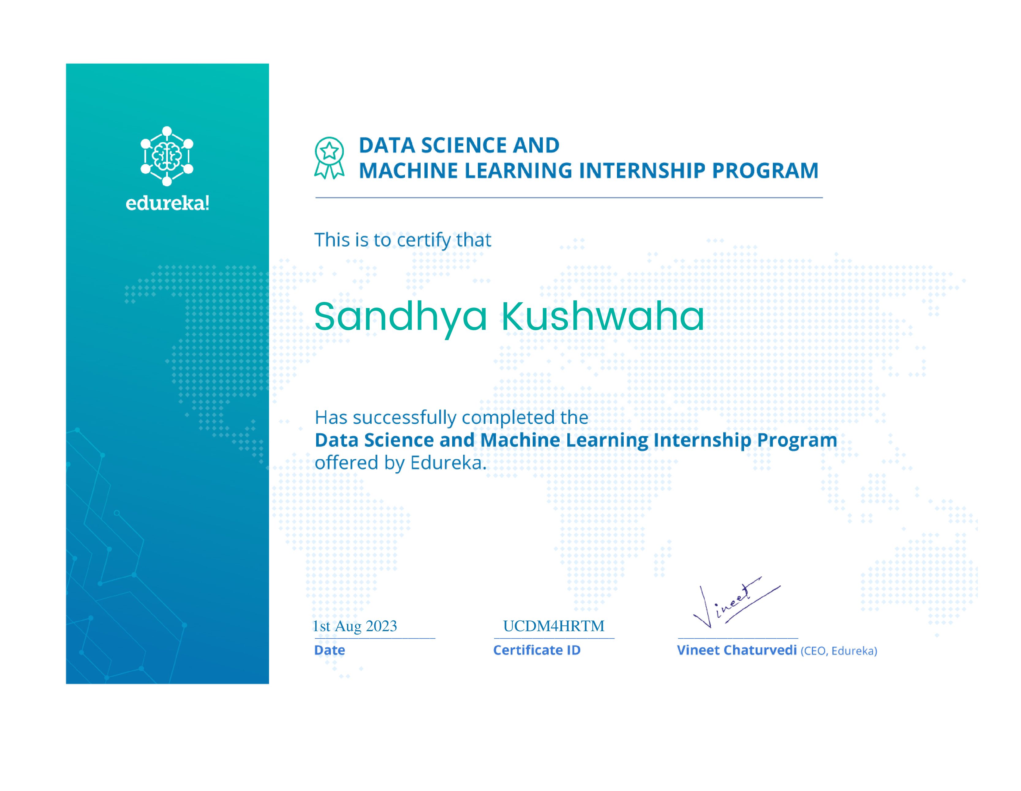 certificate!