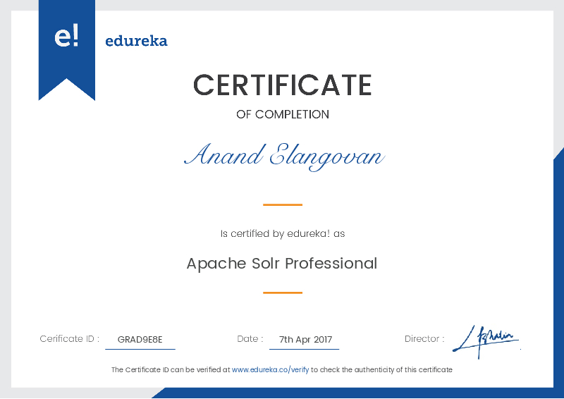 certificate!