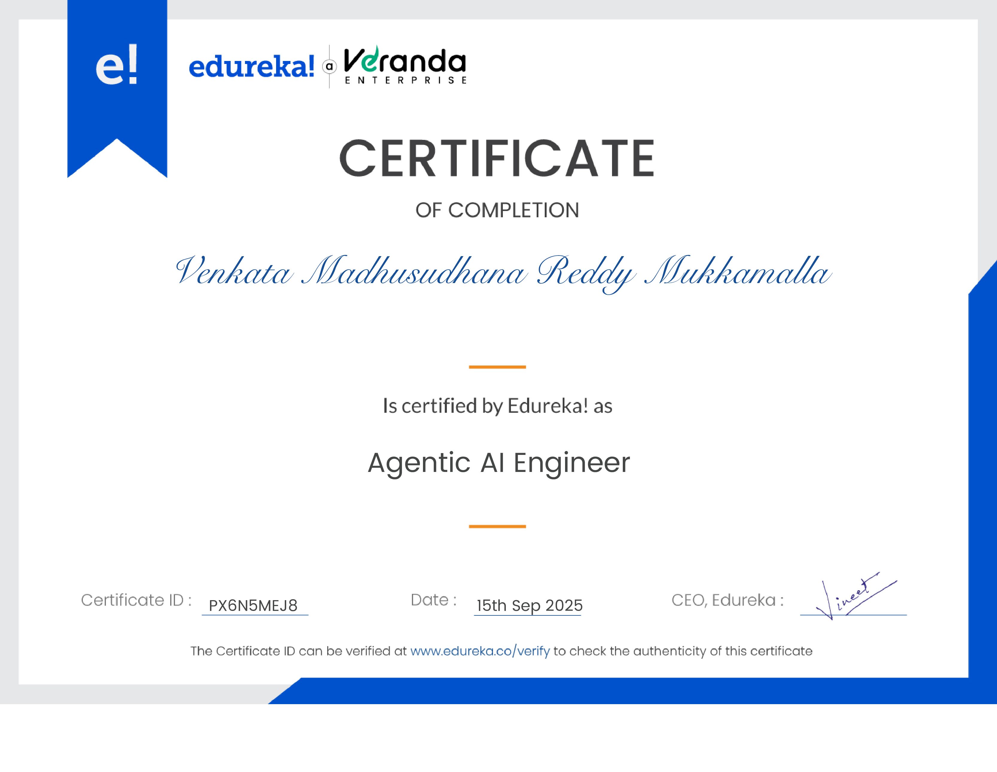 certificate!