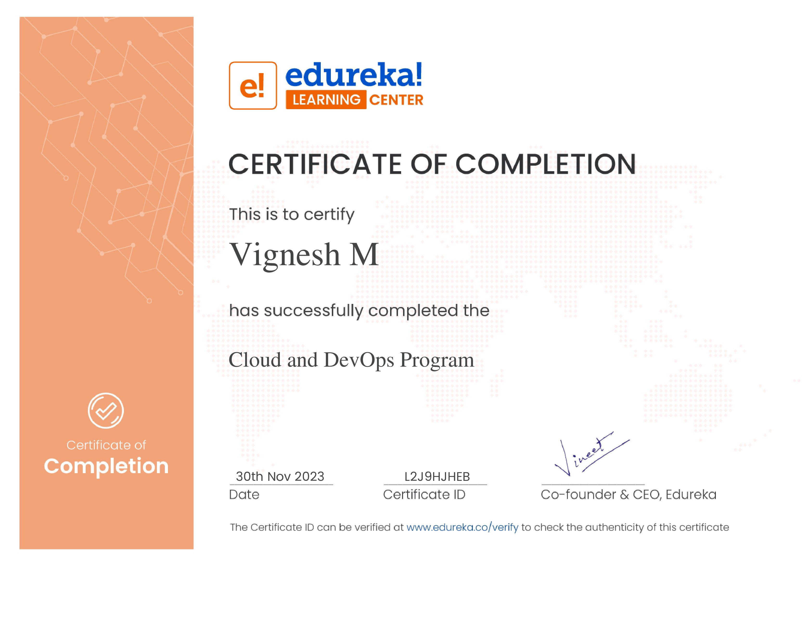 certificate!