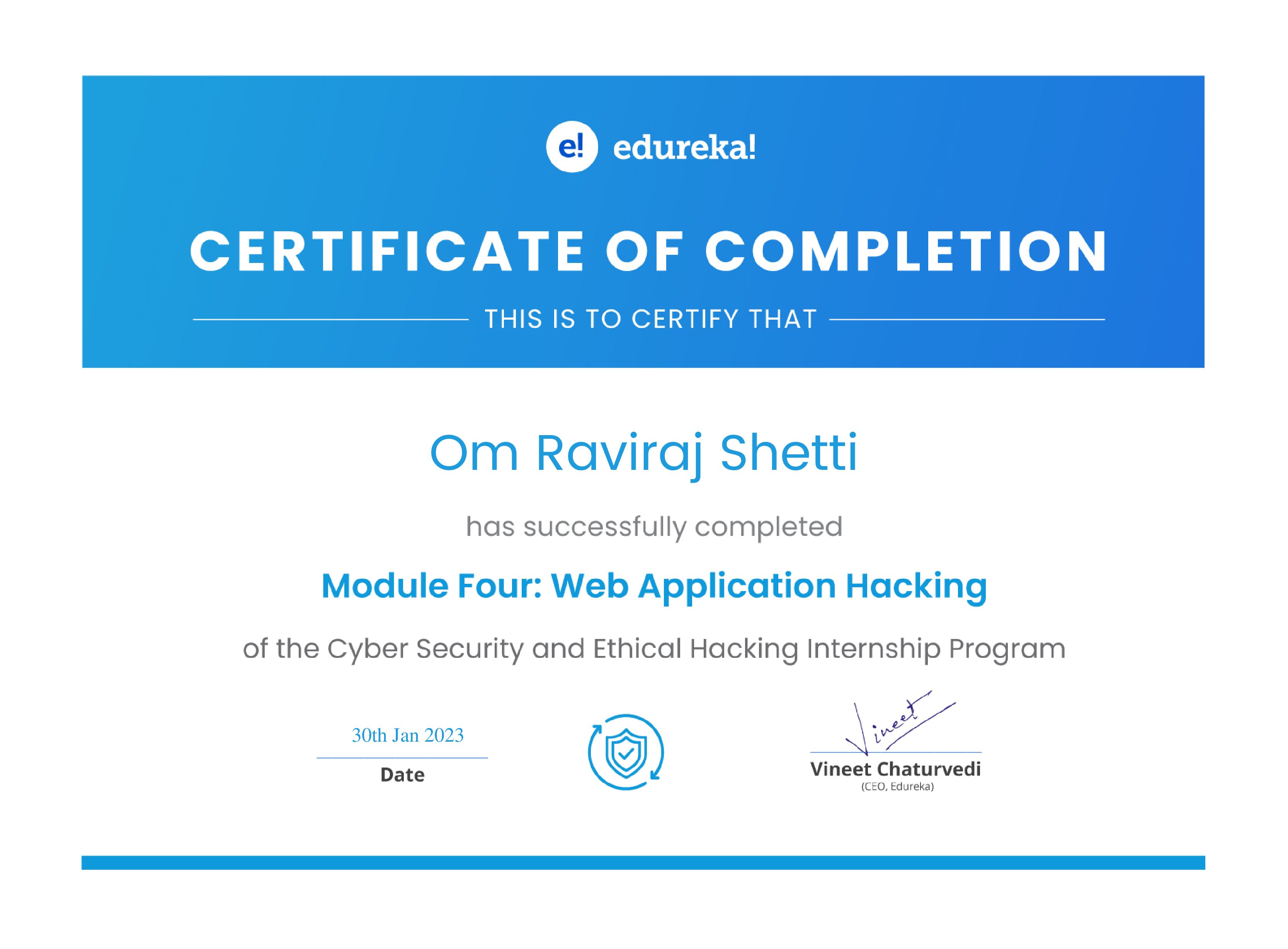 certificate!