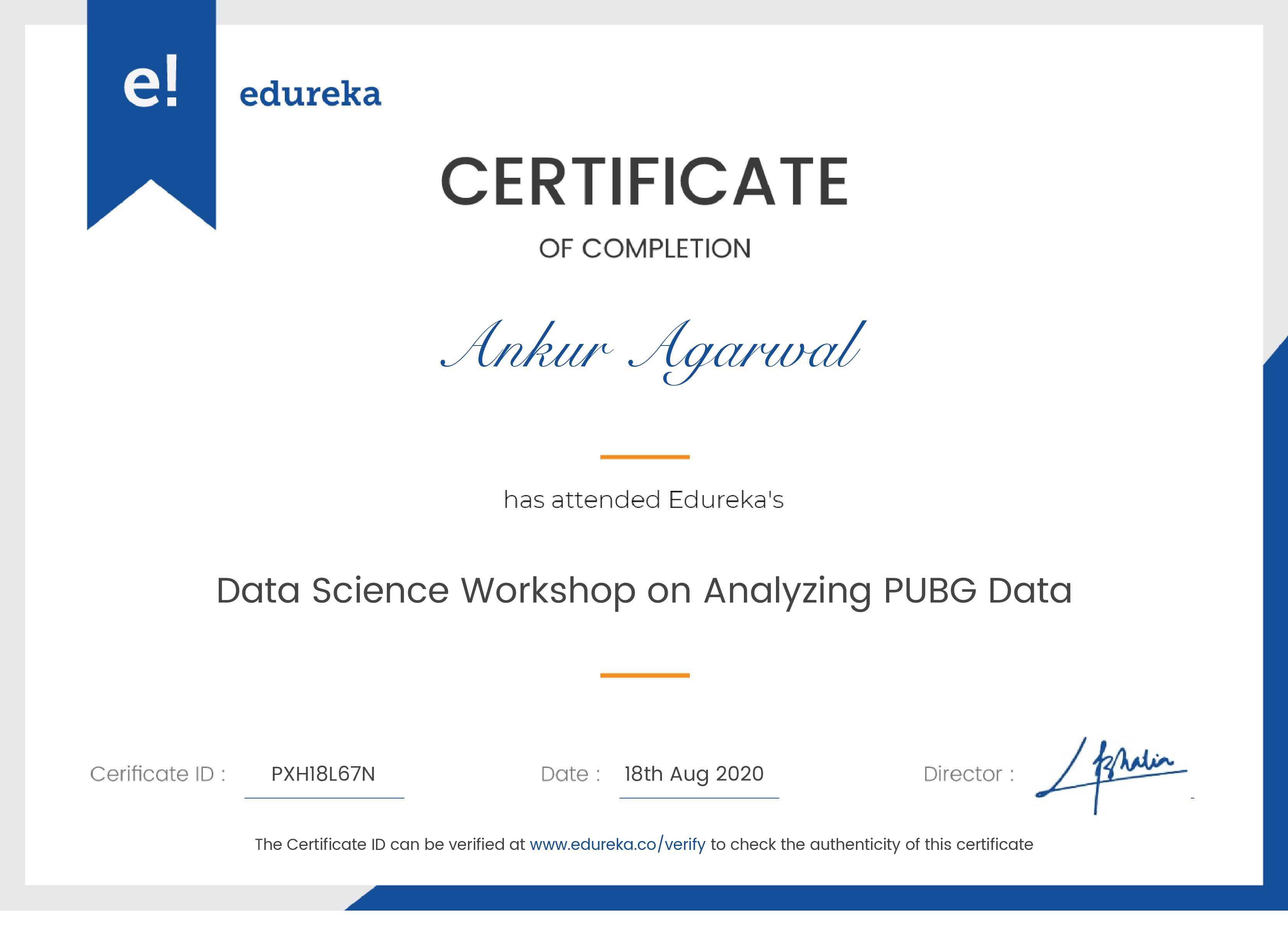 certificate!