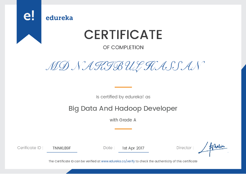 certificate!
