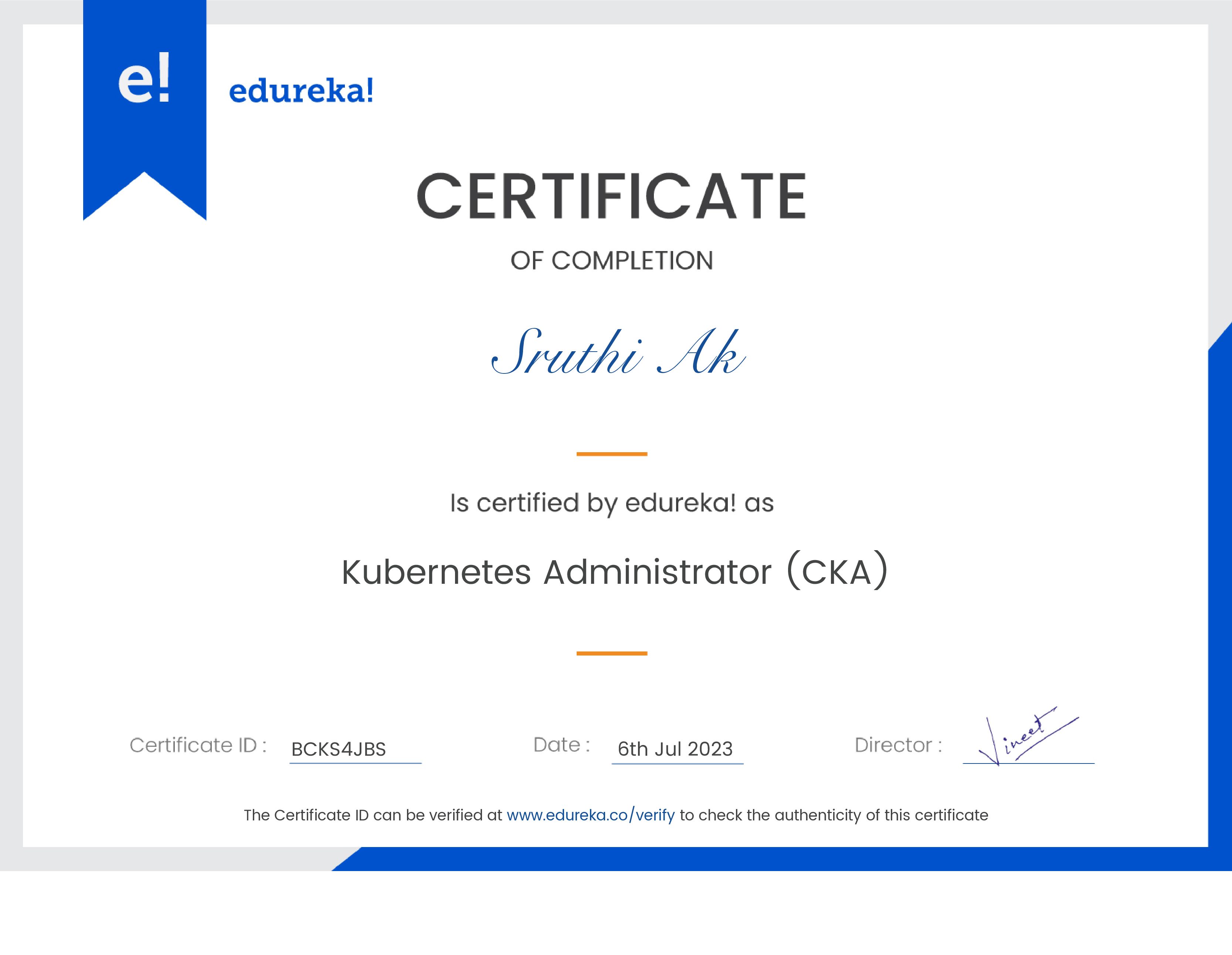 certificate!