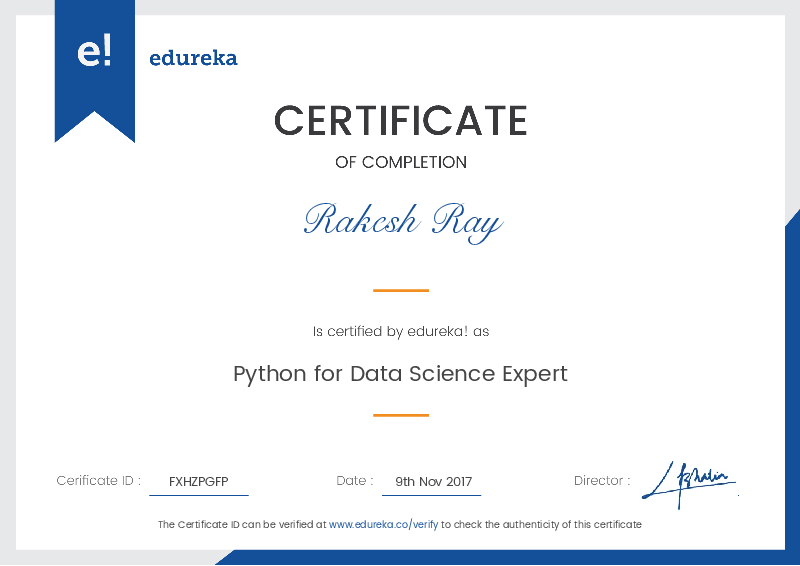 certificate!