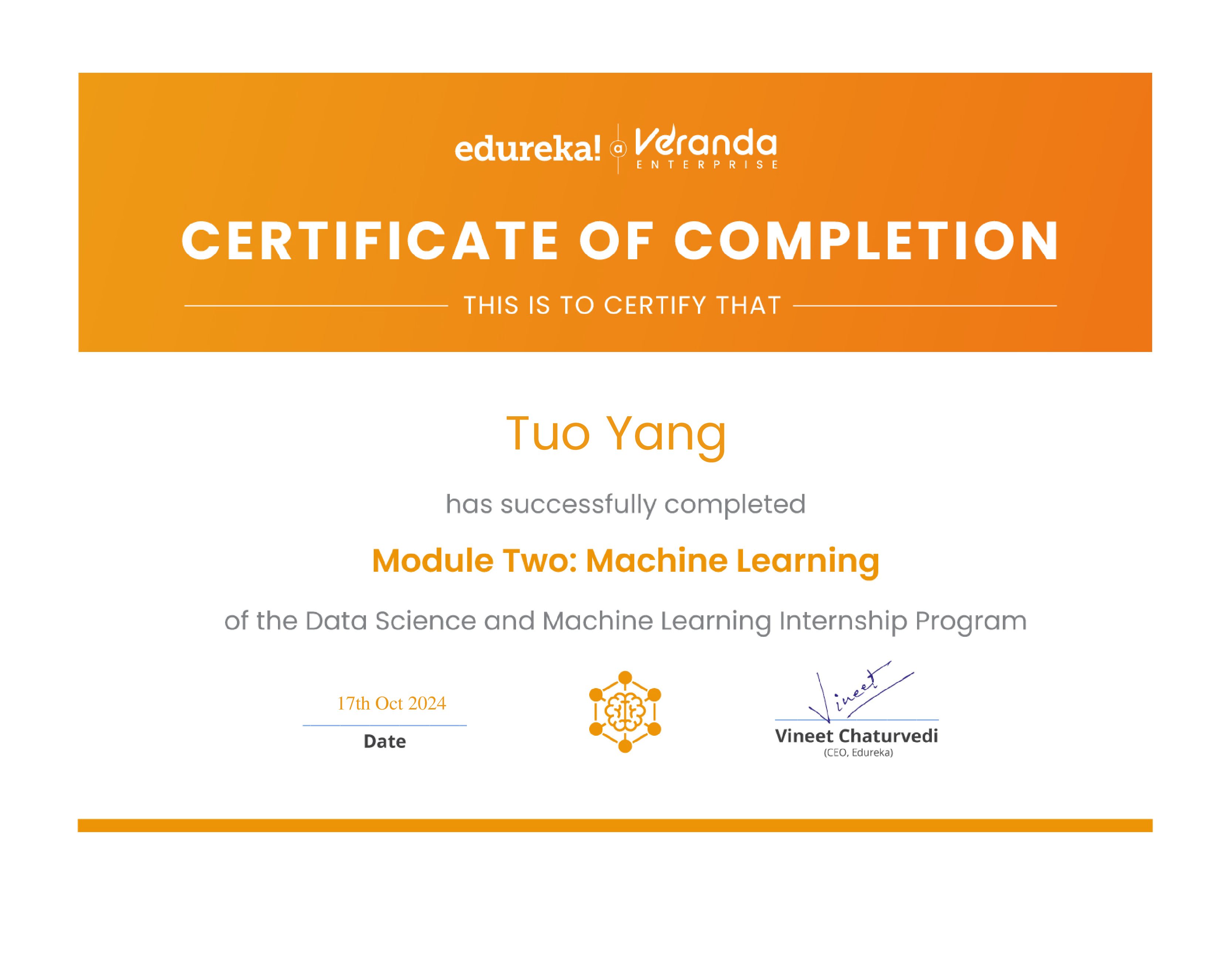 certificate!