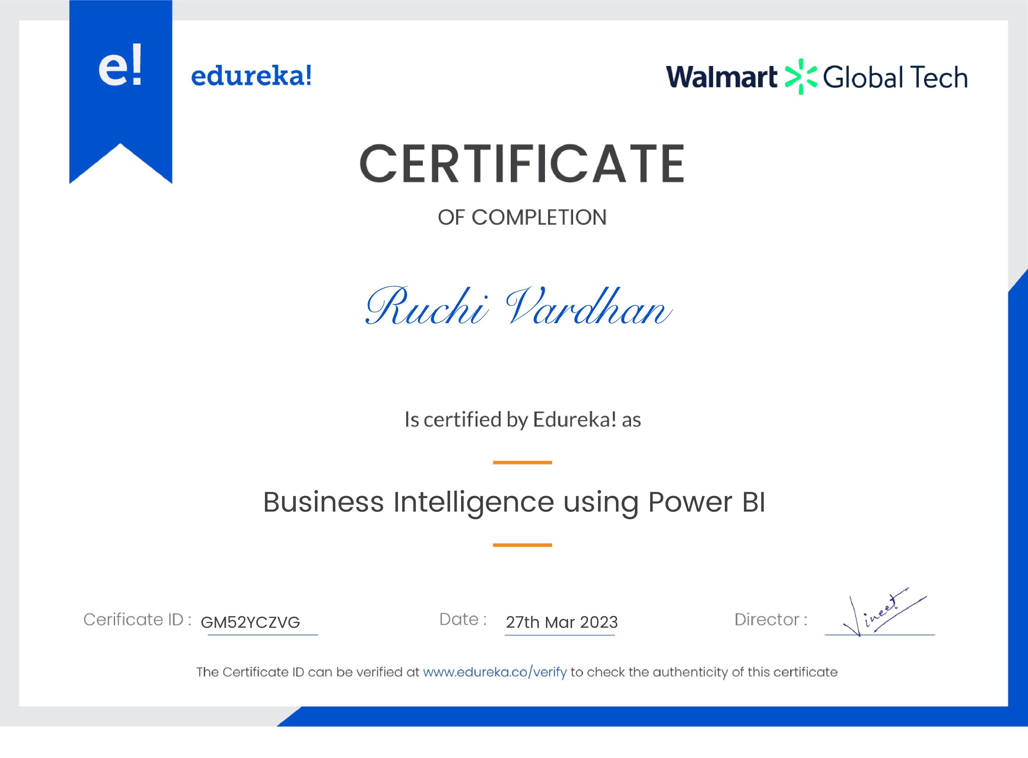 certificate!