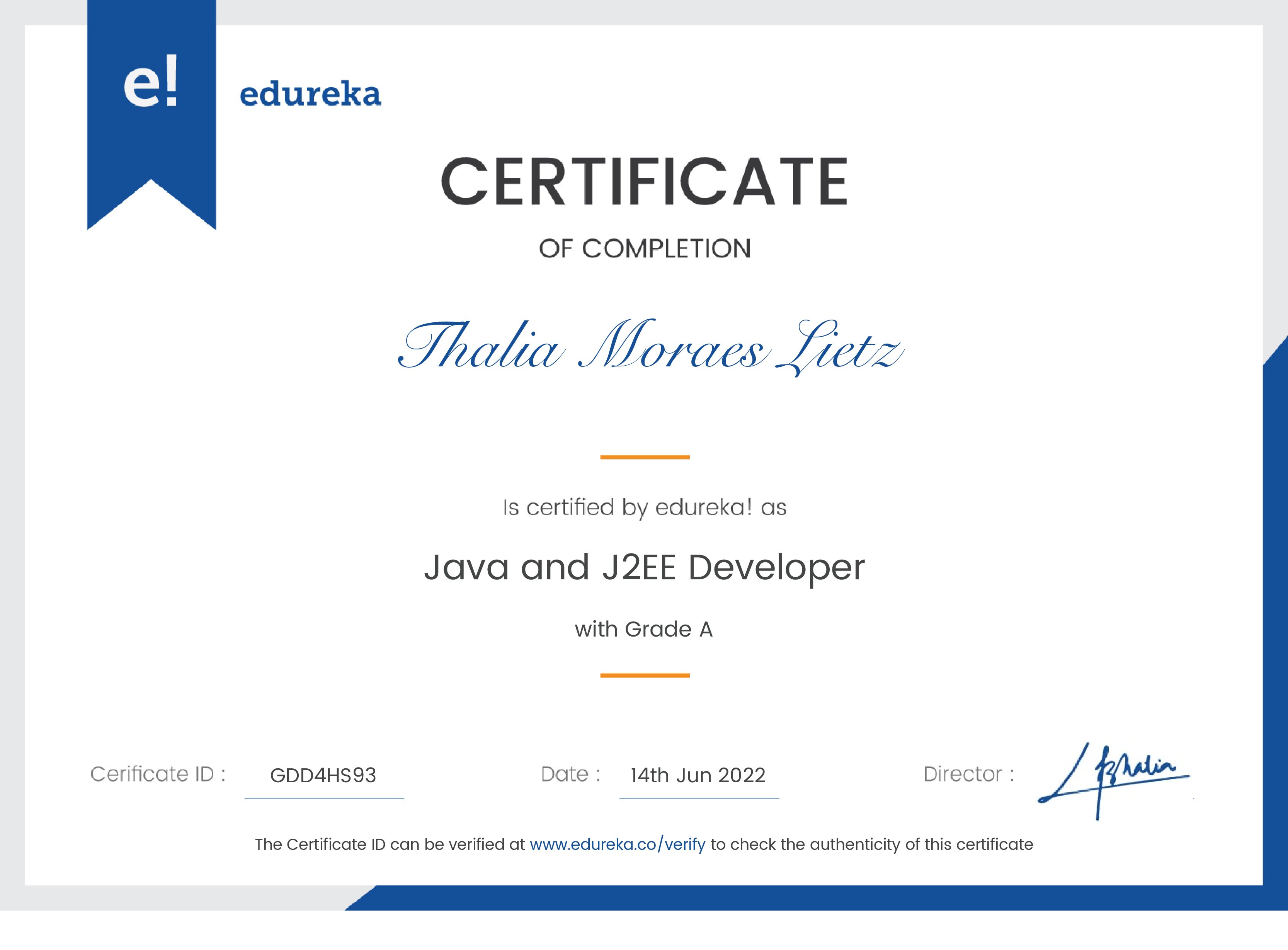 certificate!