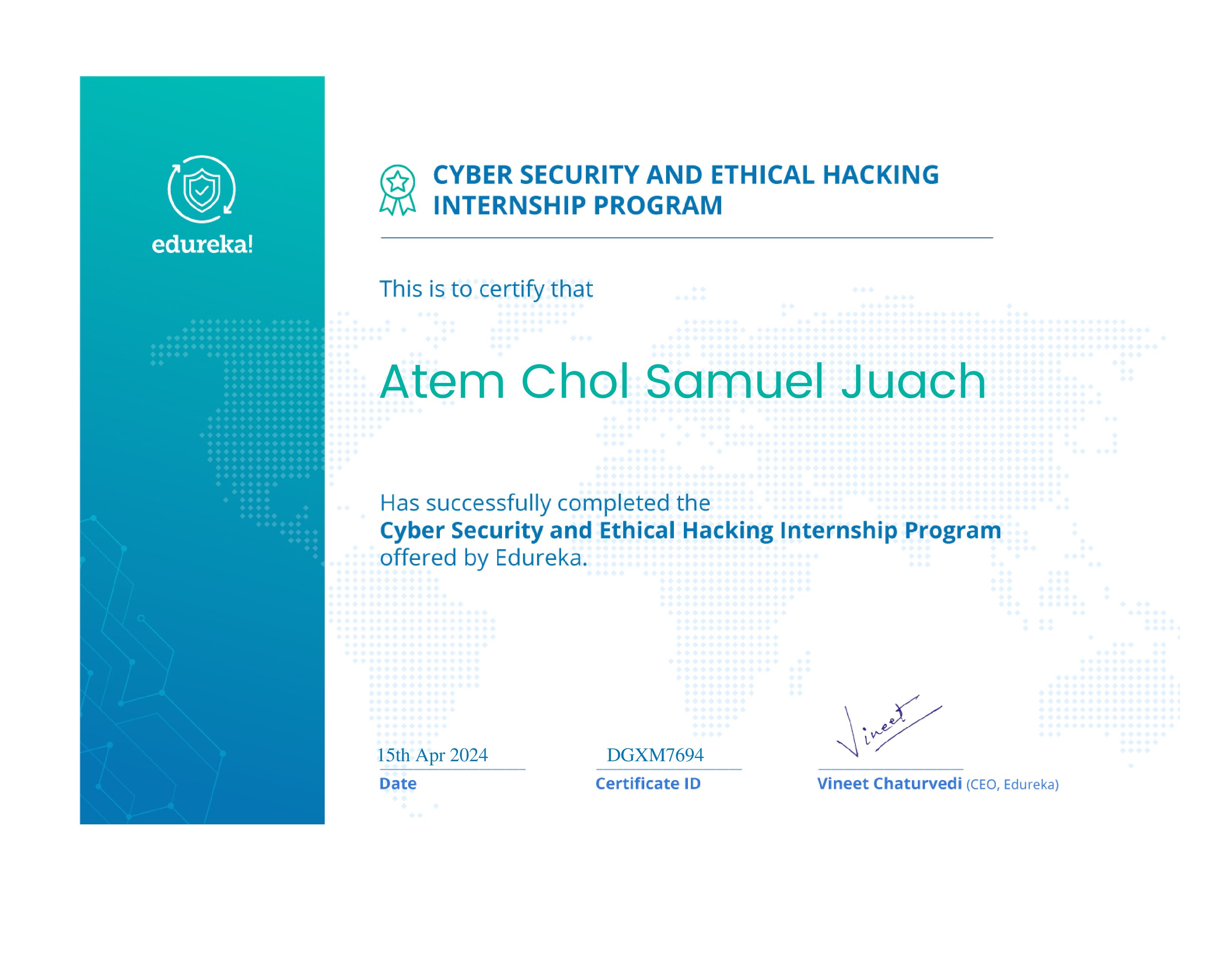 certificate!