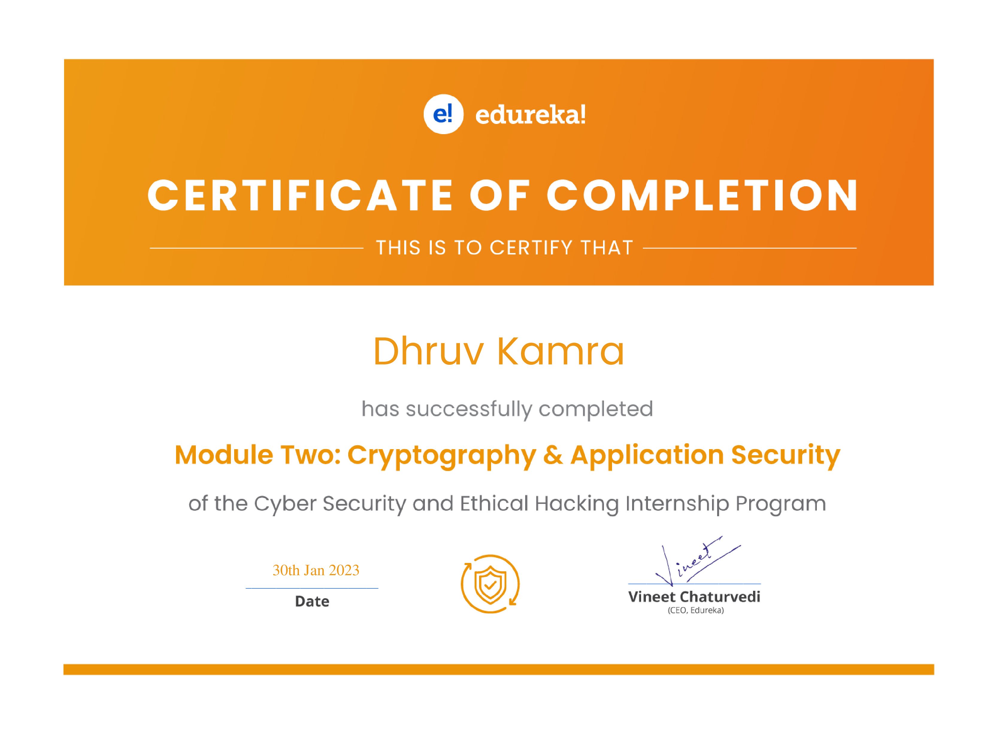certificate!