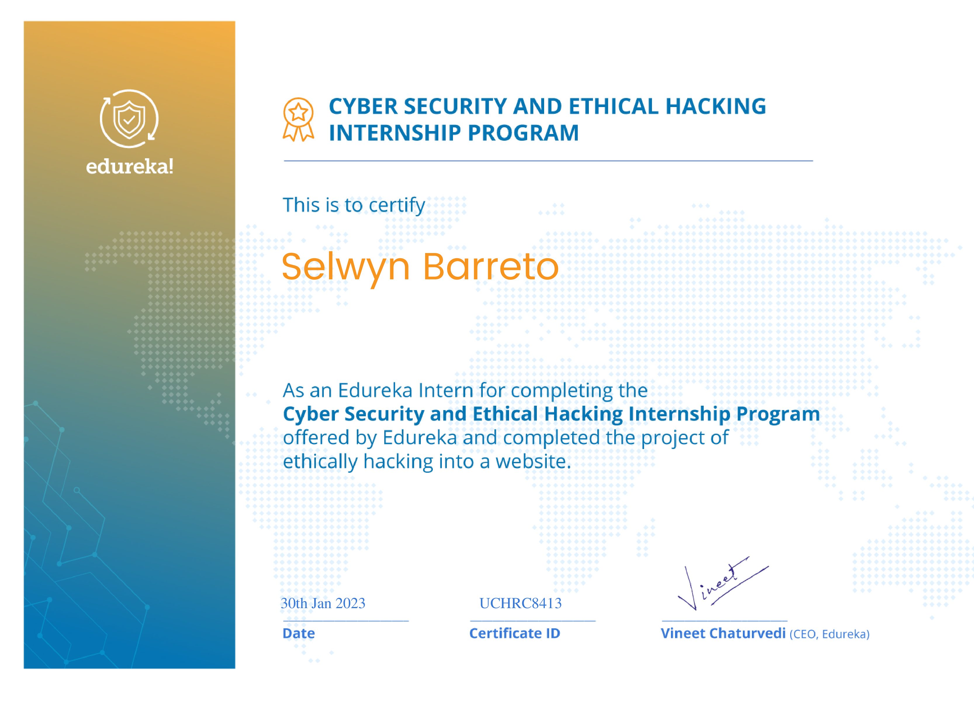 certificate!