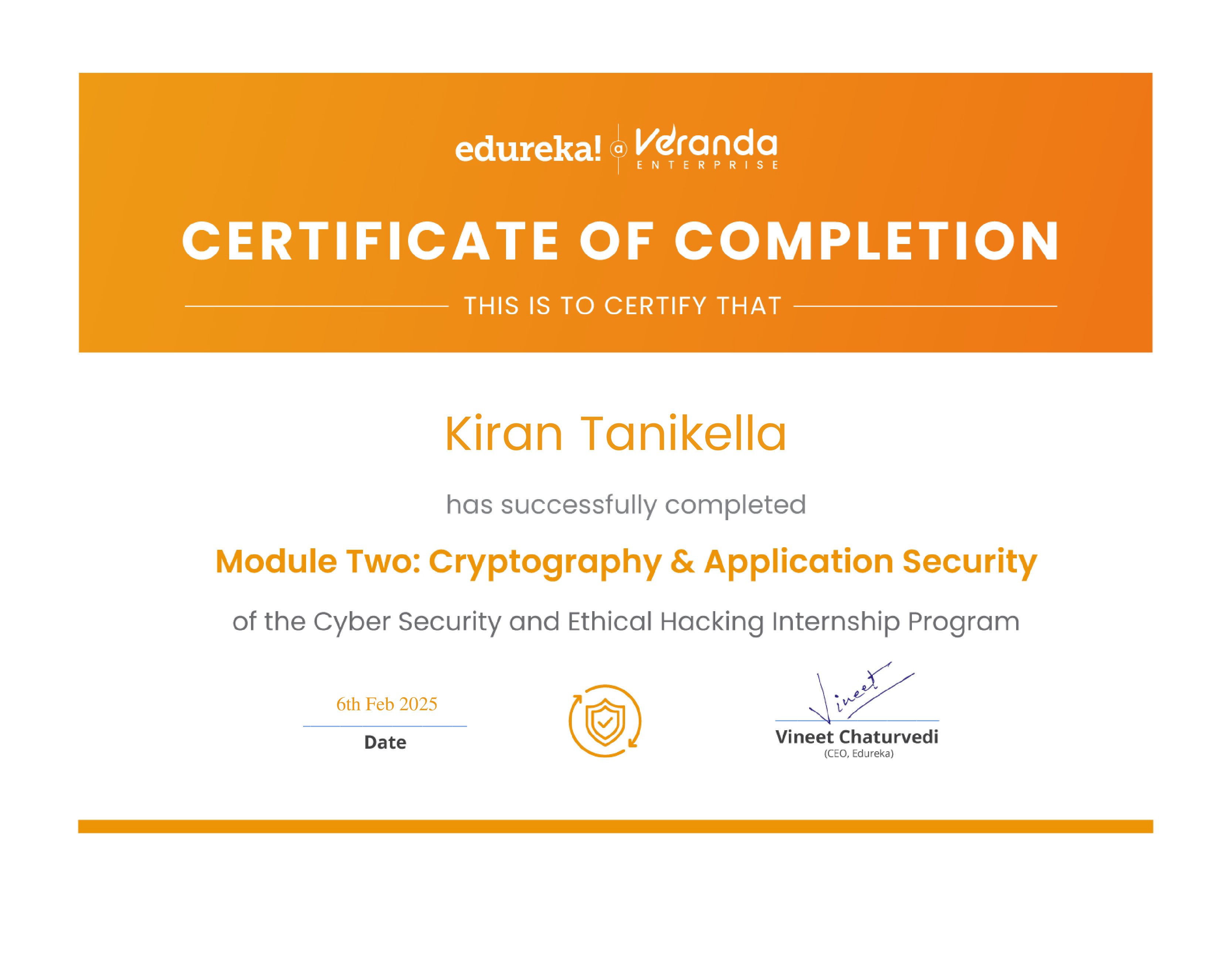 certificate!