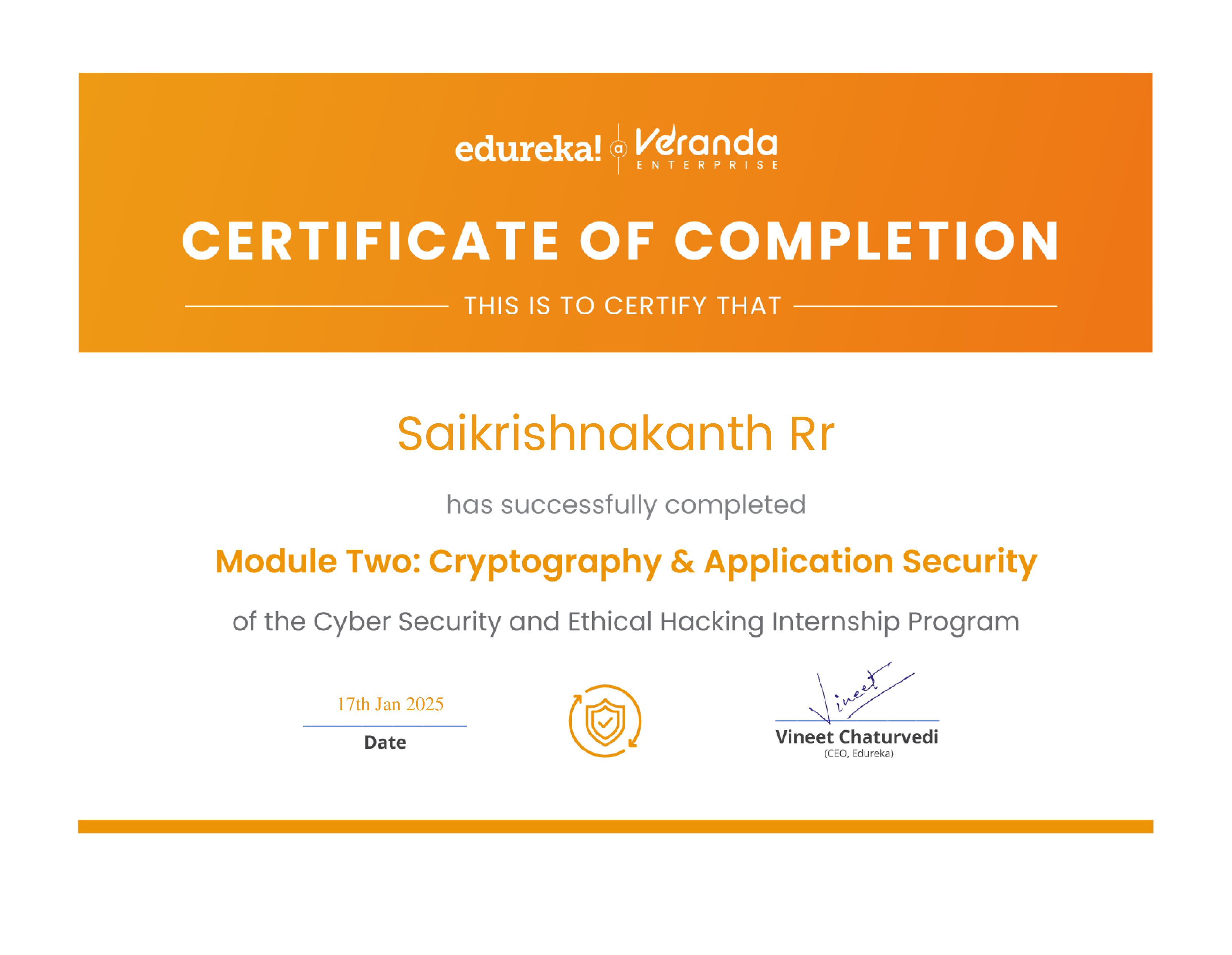 certificate!