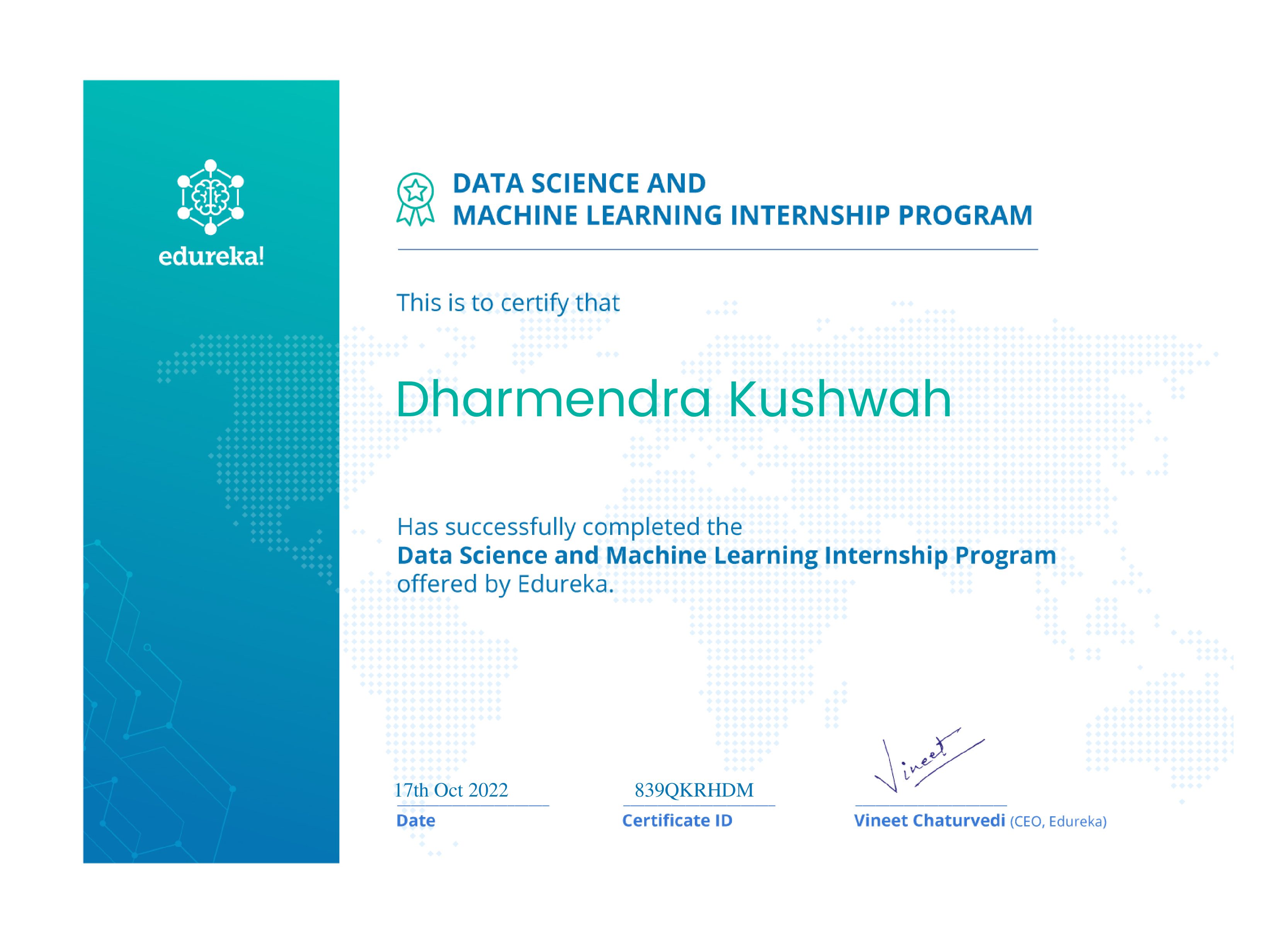 certificate!