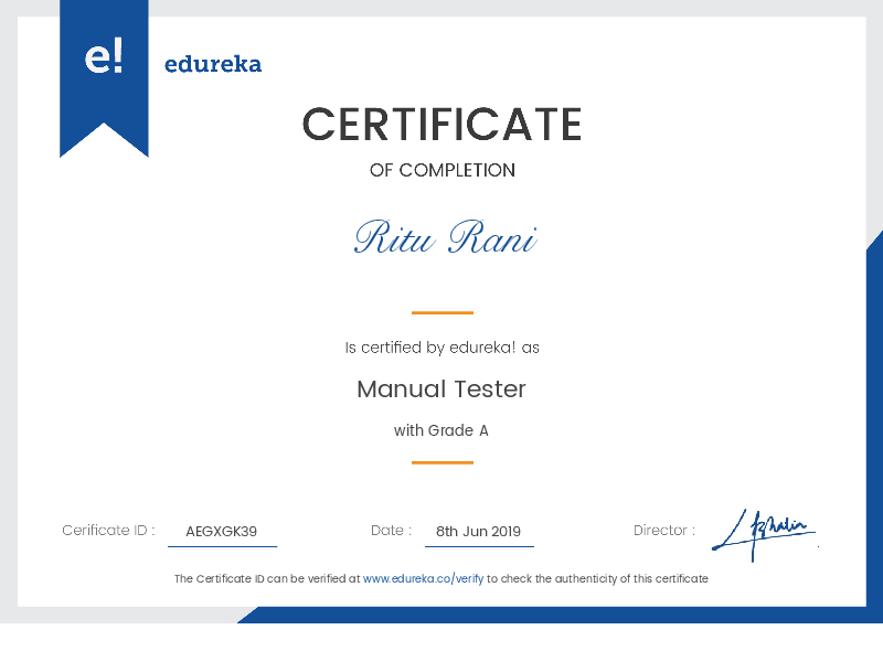 certificate!