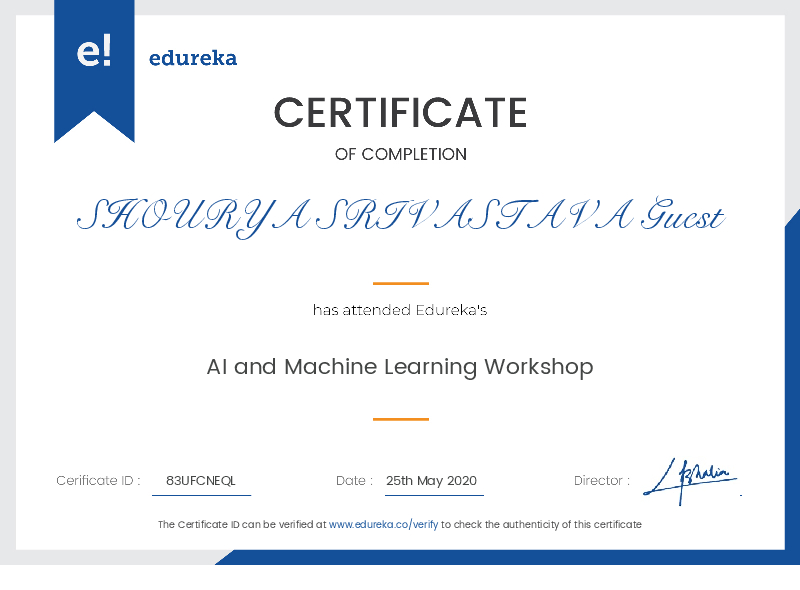 certificate!