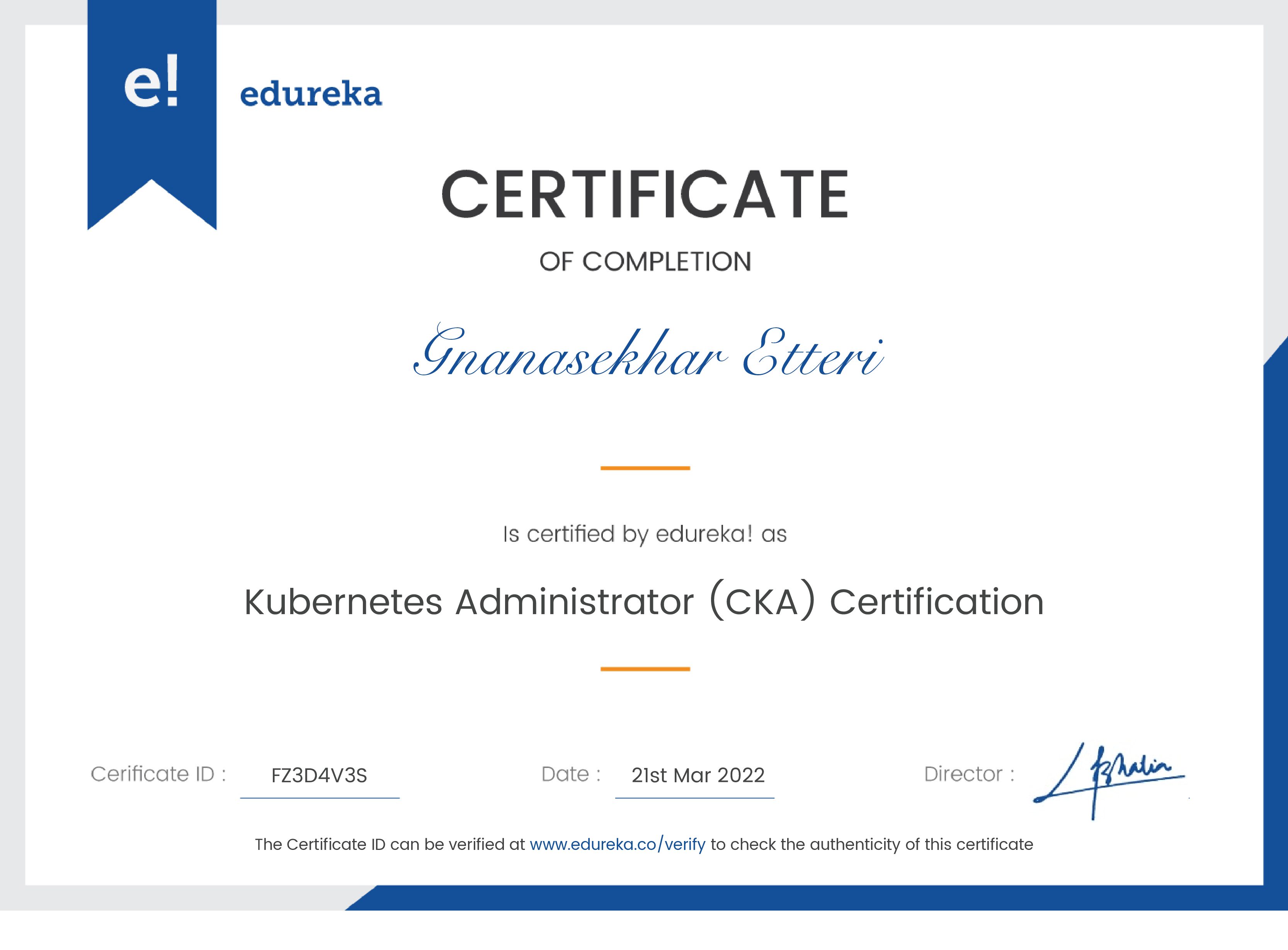 certificate!