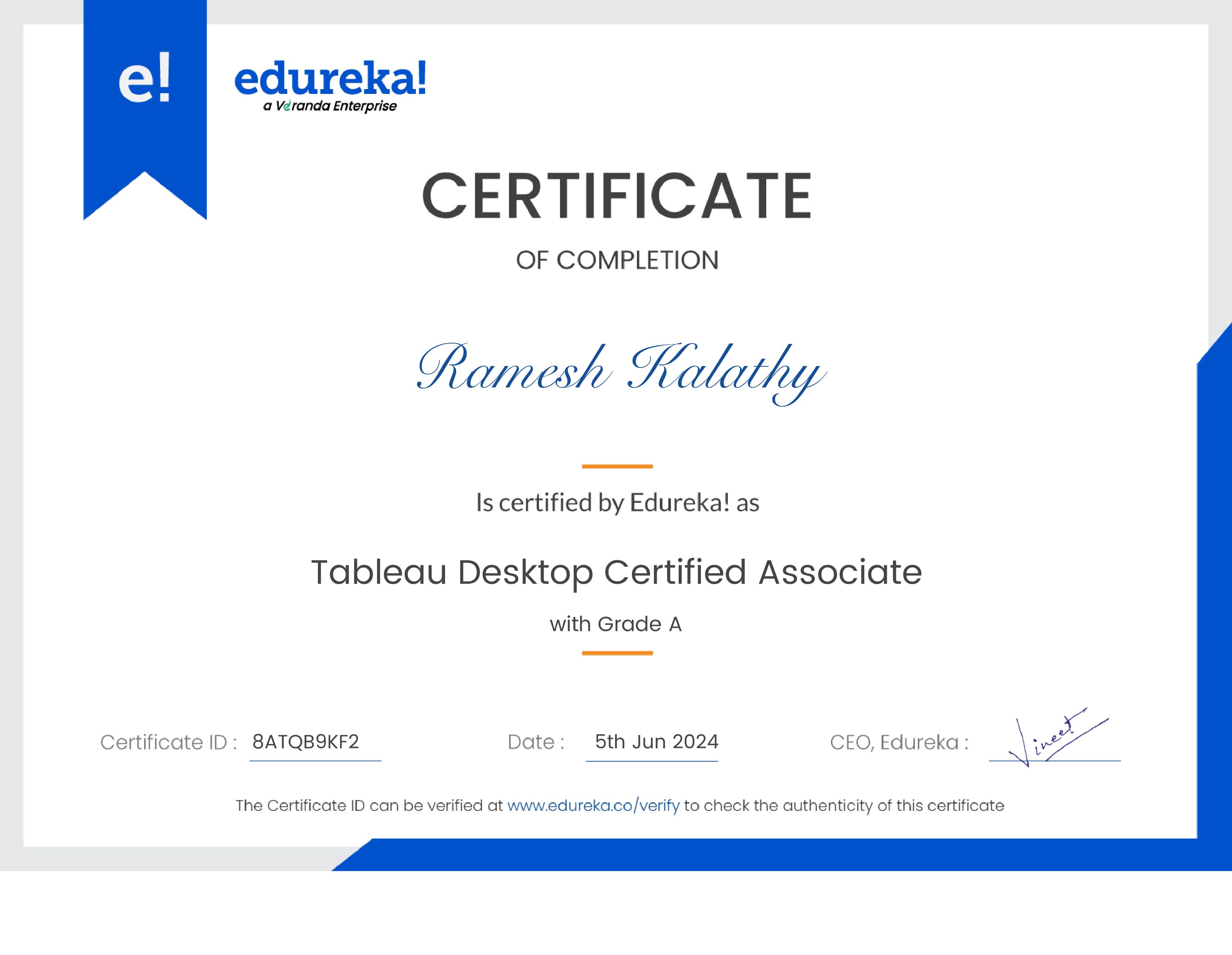 certificate!