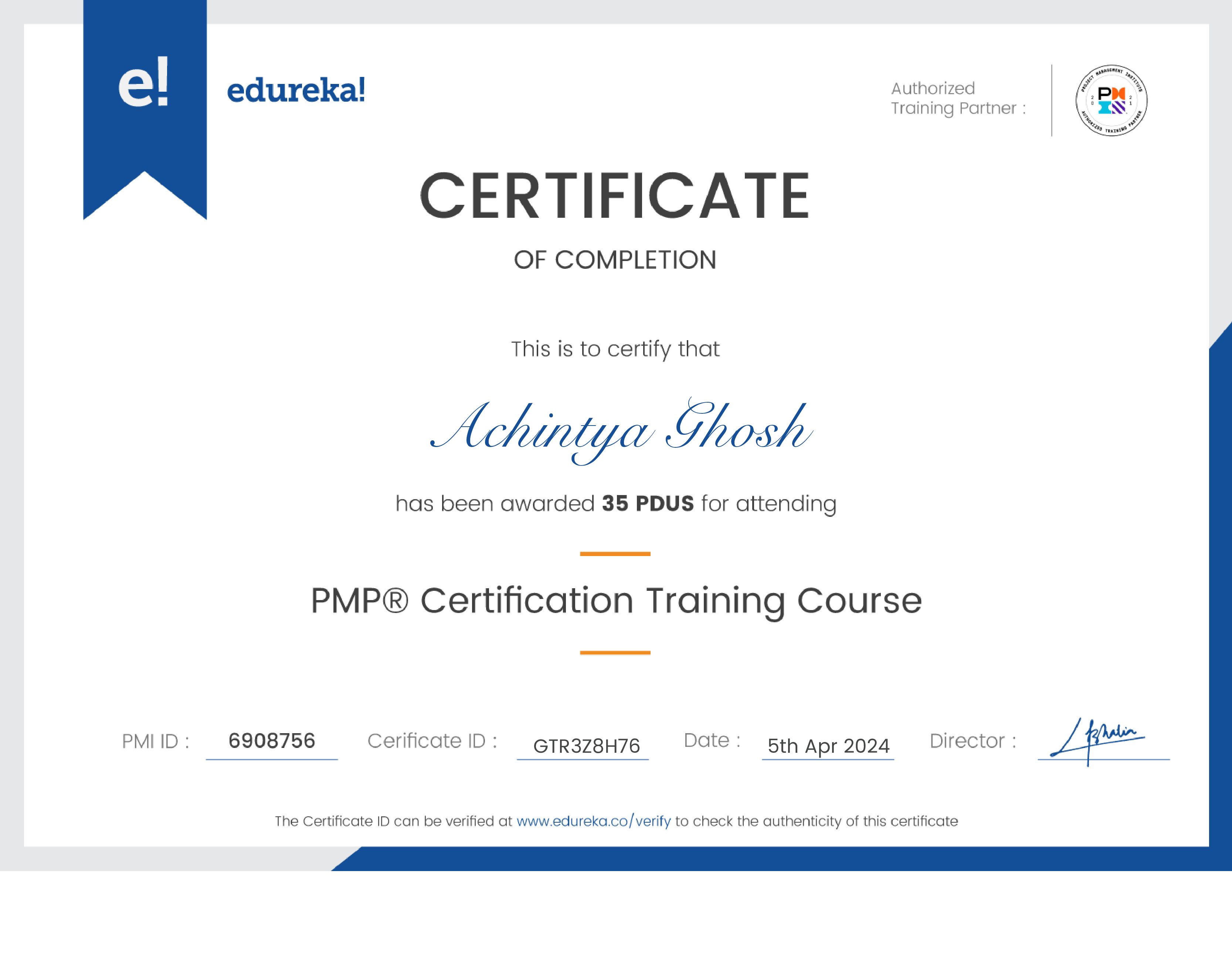 certificate!