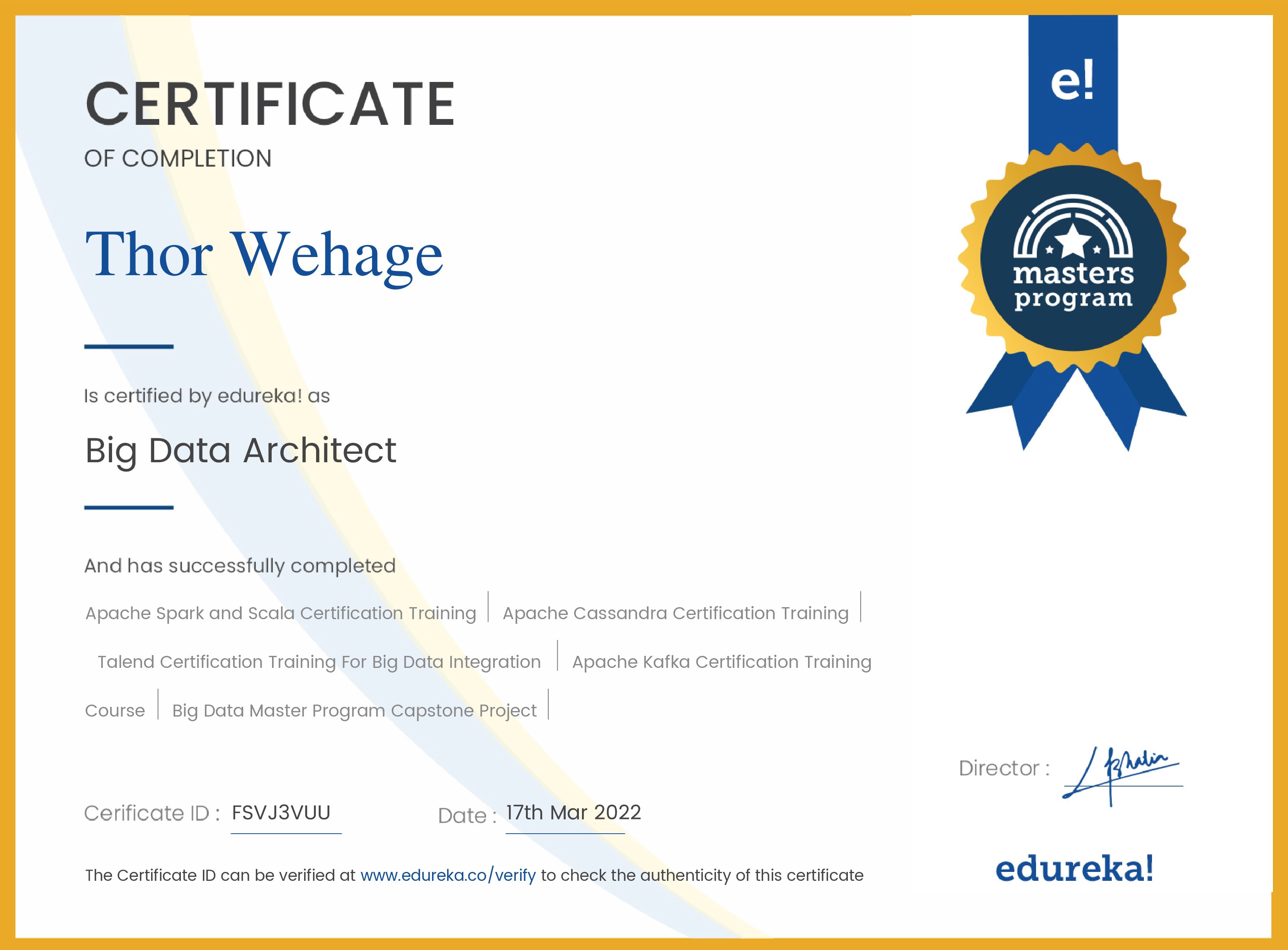 certificate!