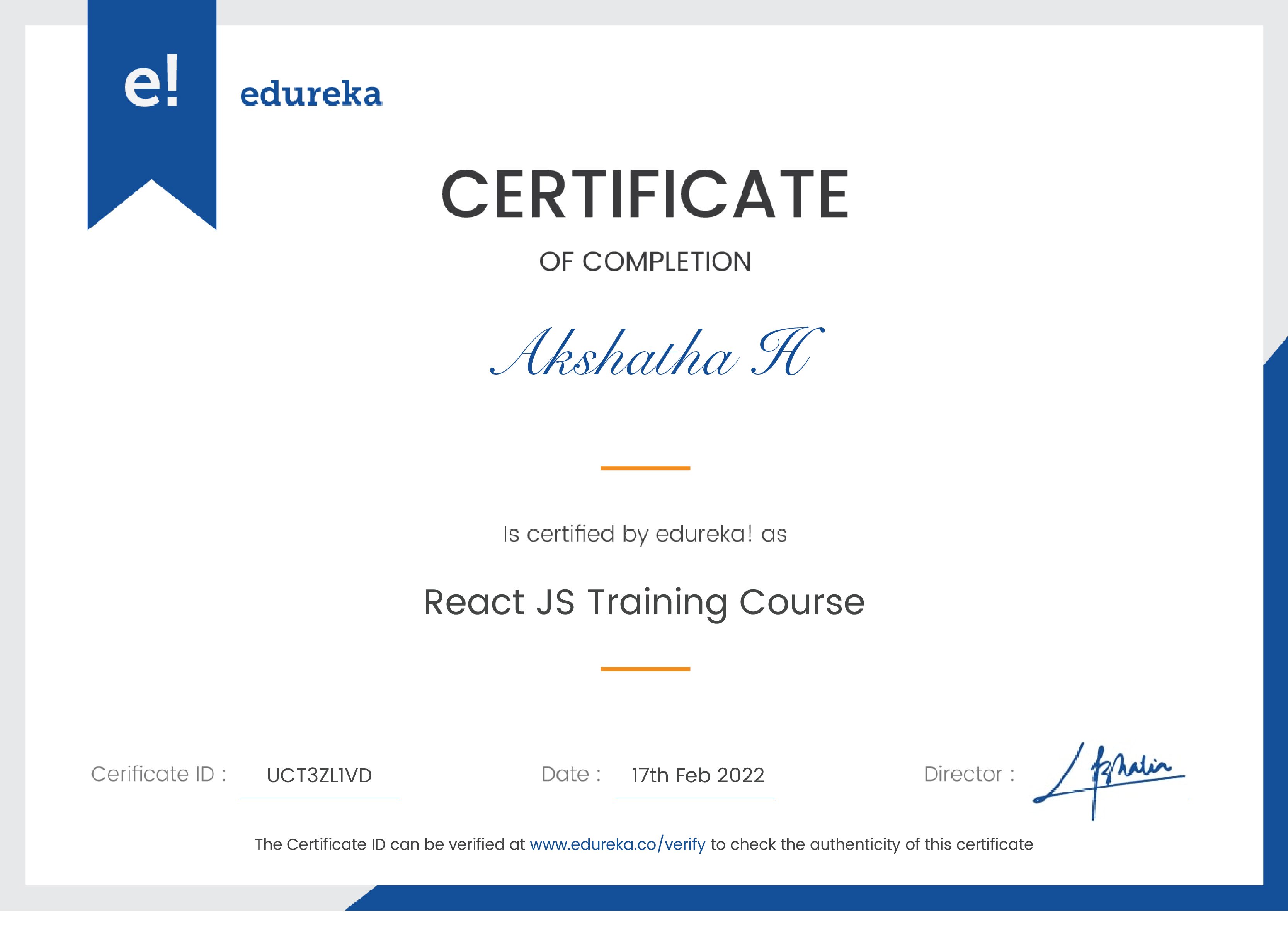 certificate!