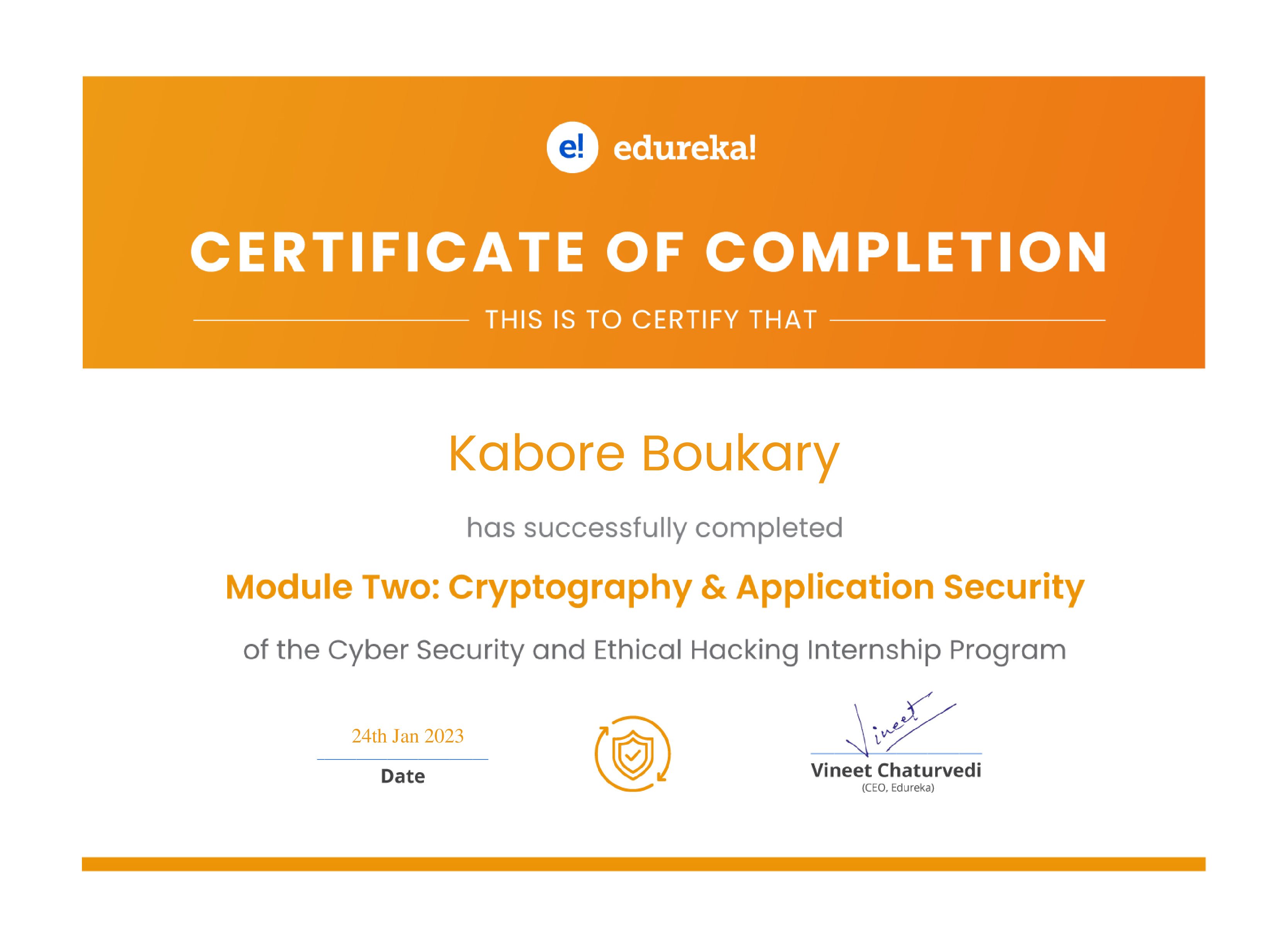 certificate!