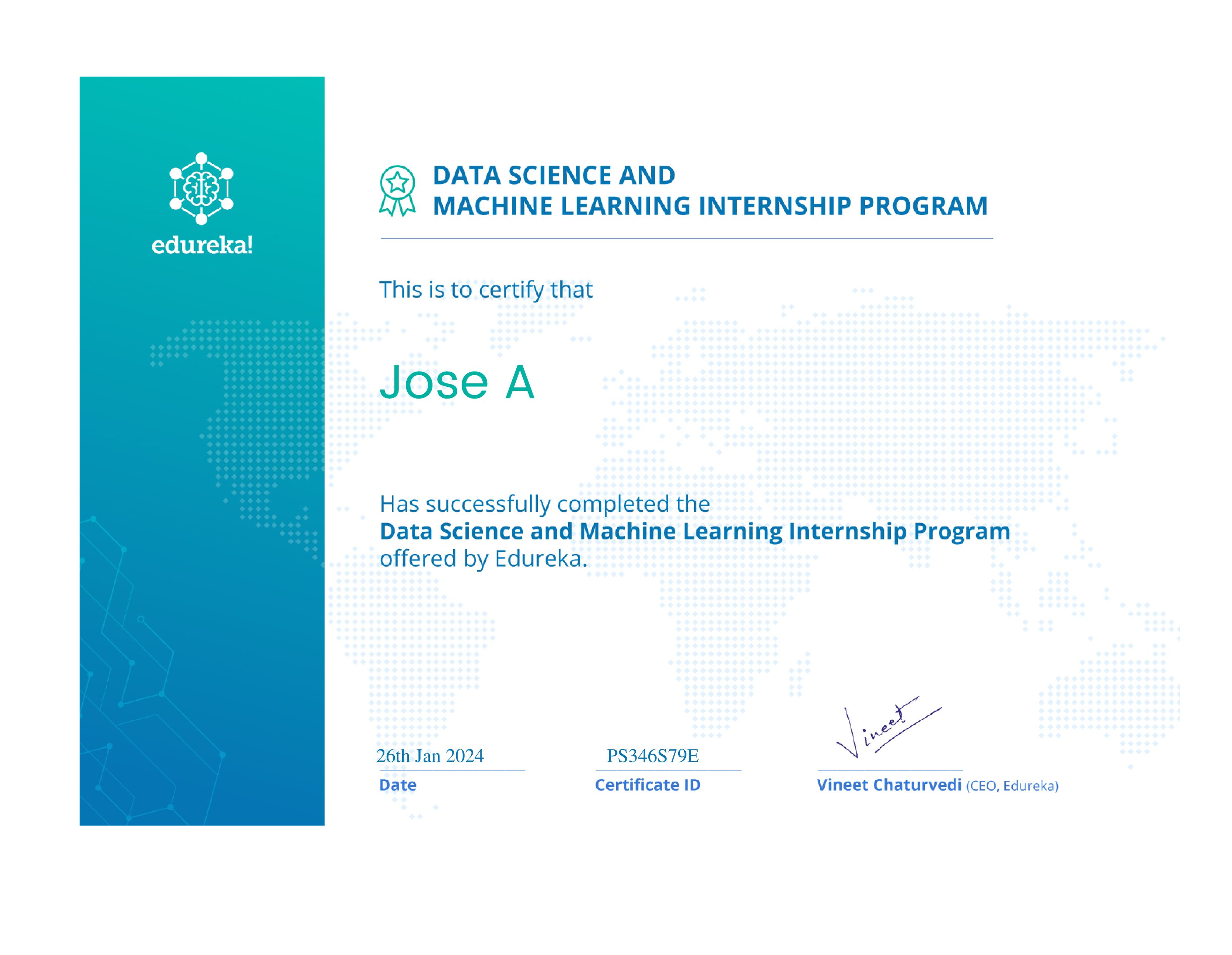 certificate!