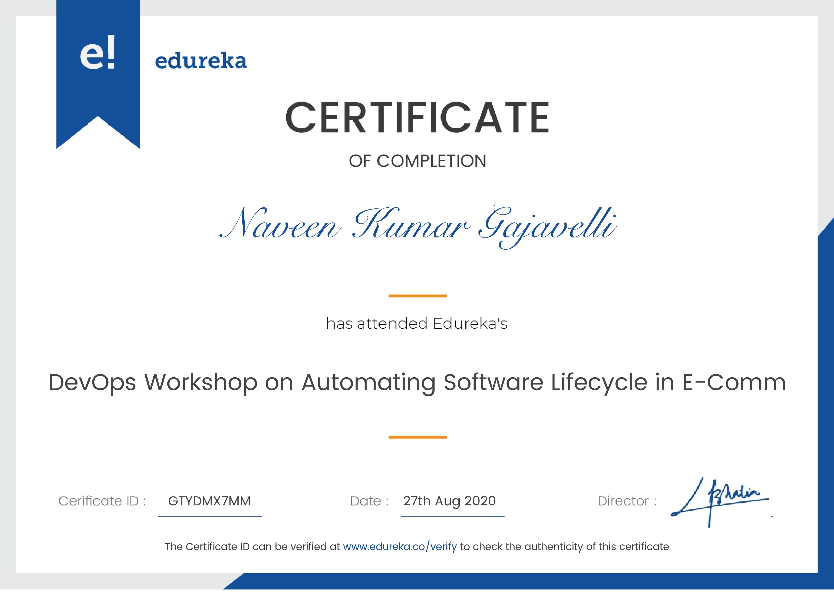 certificate!