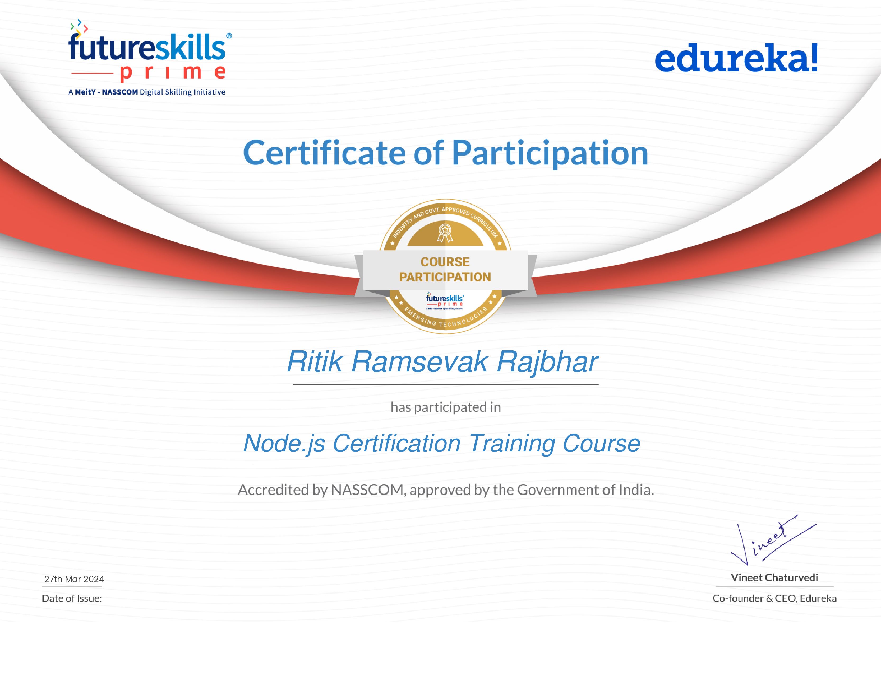 certificate!
