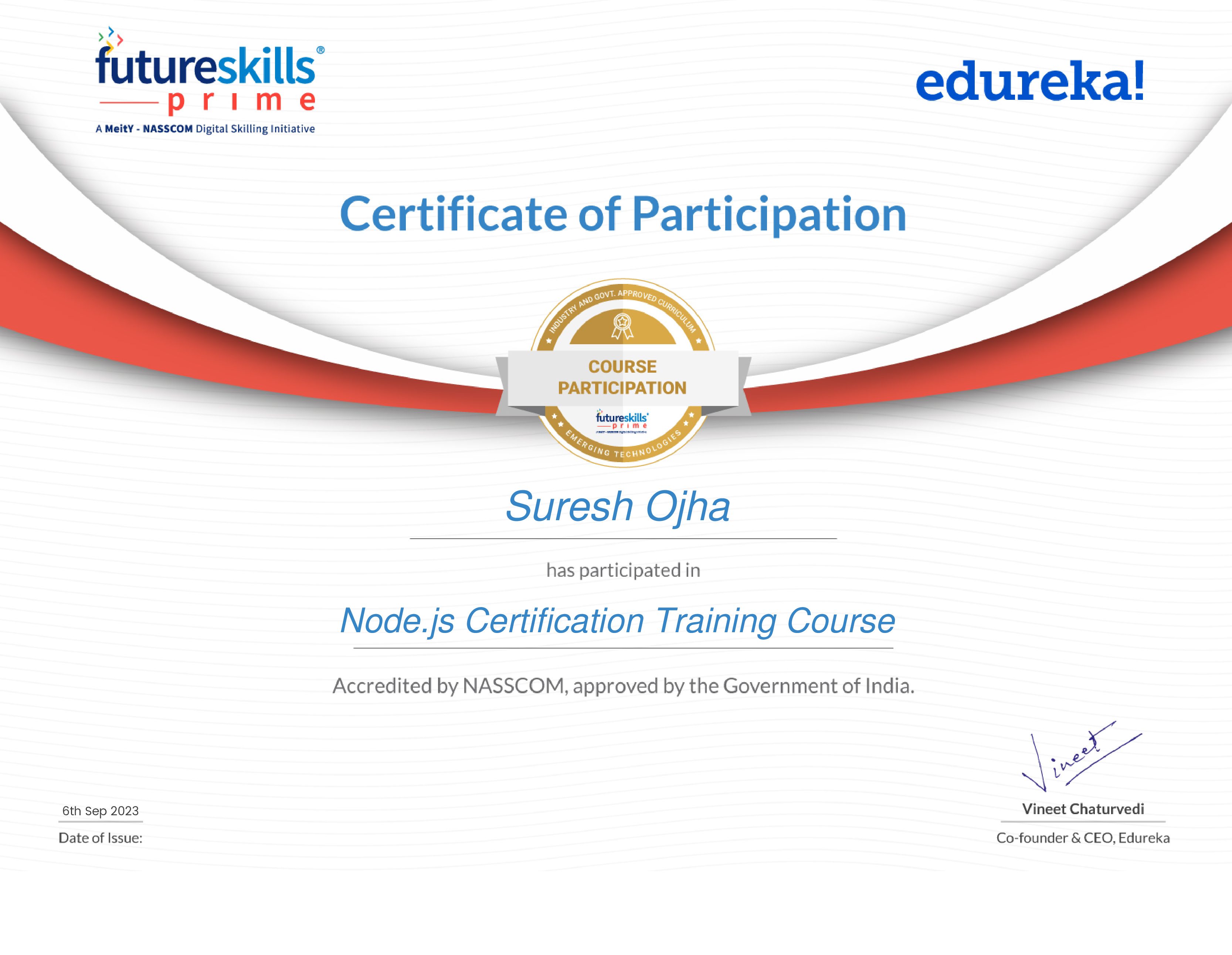 certificate!