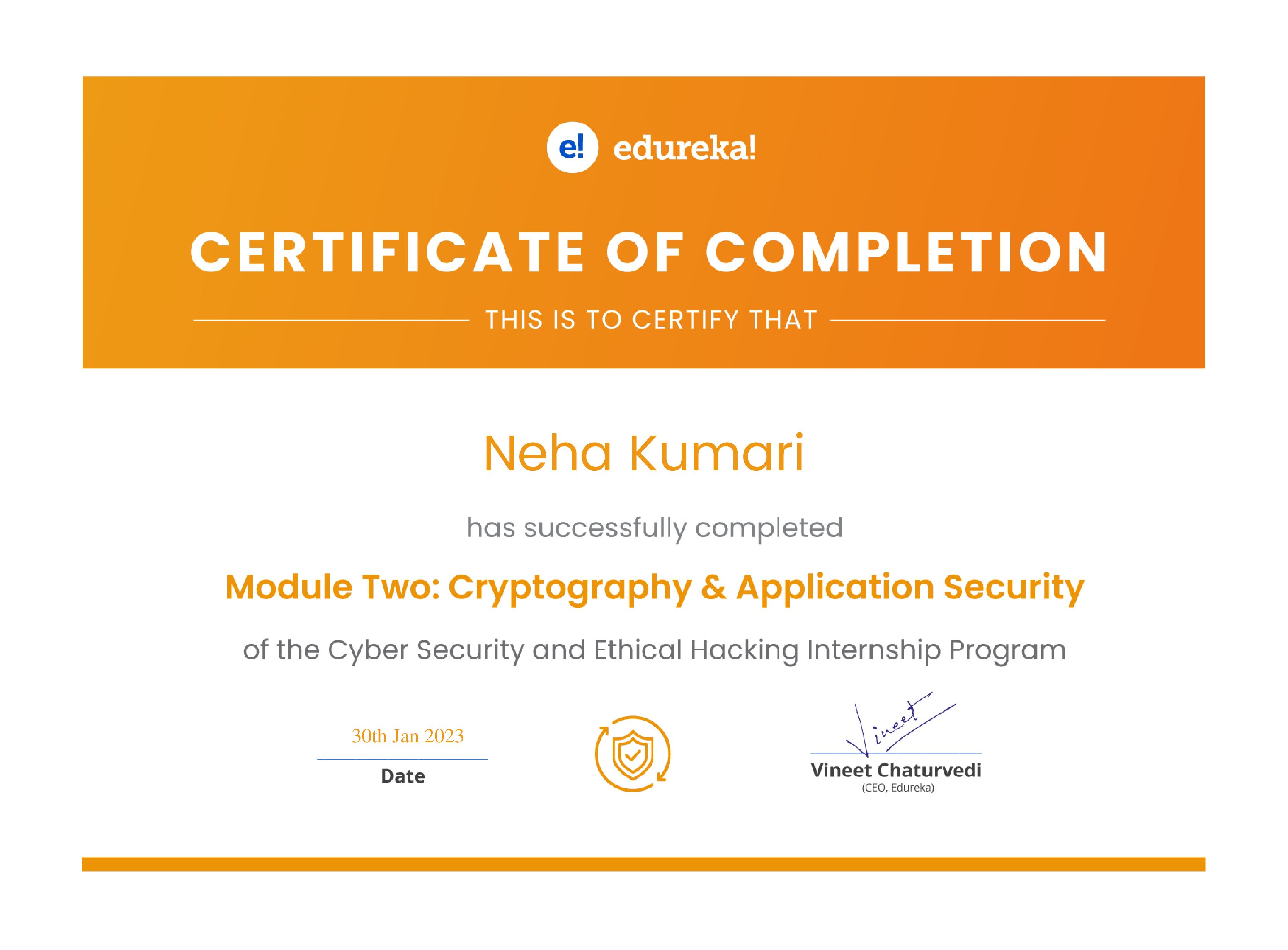 certificate!