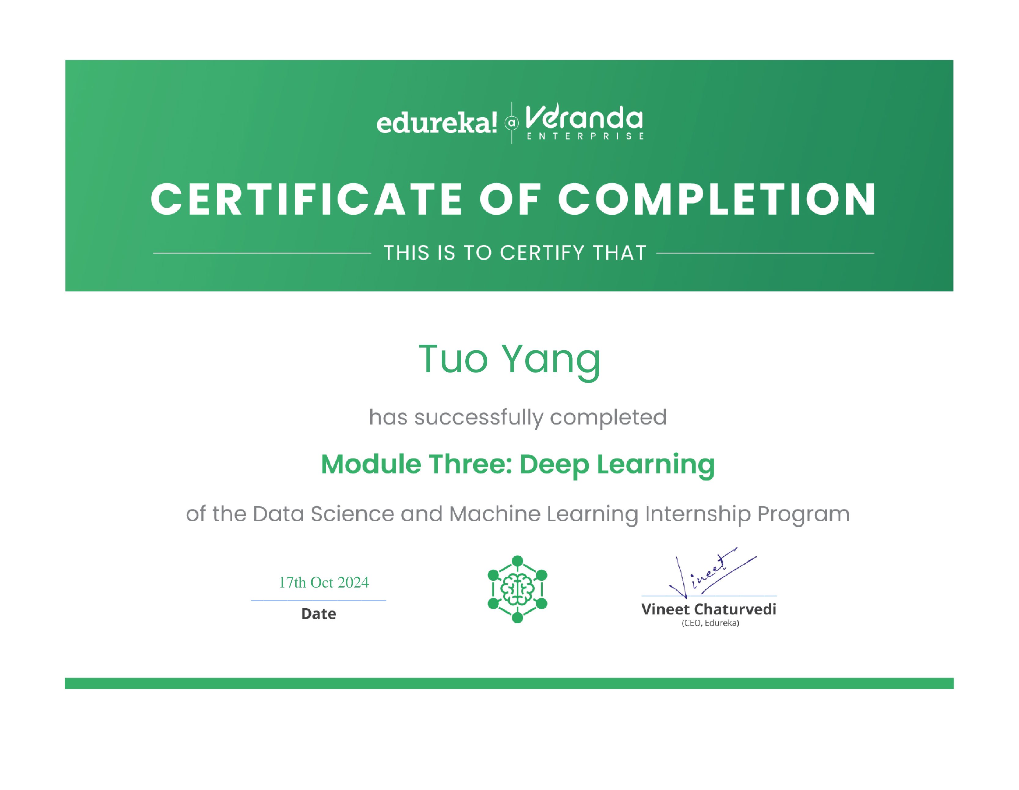 certificate!