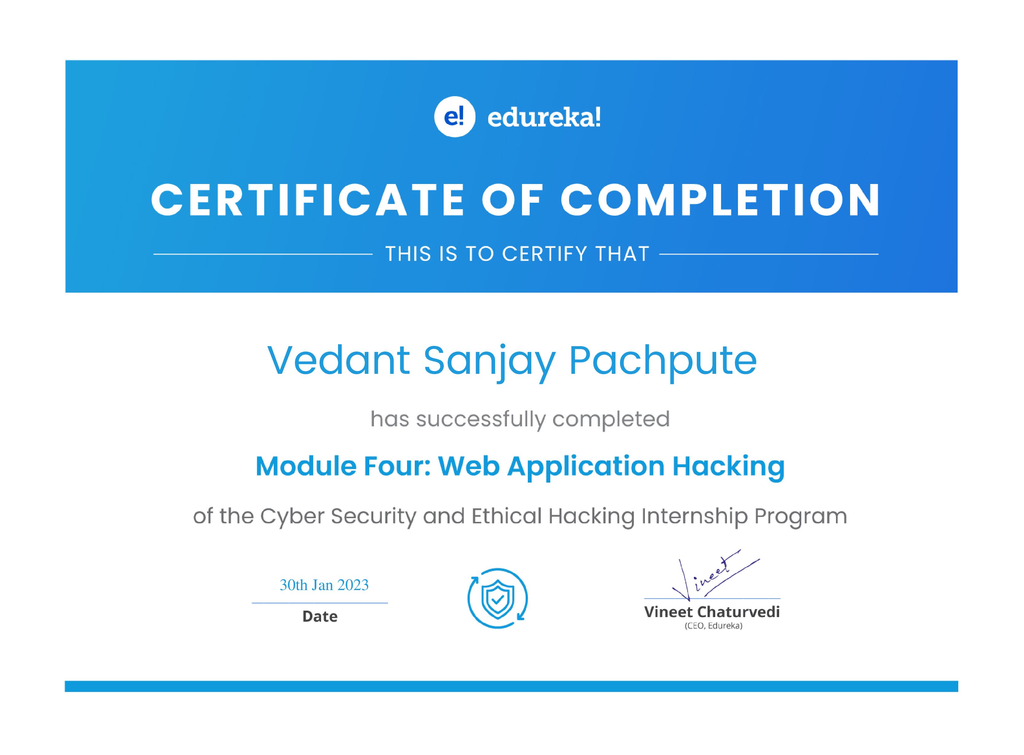 certificate!