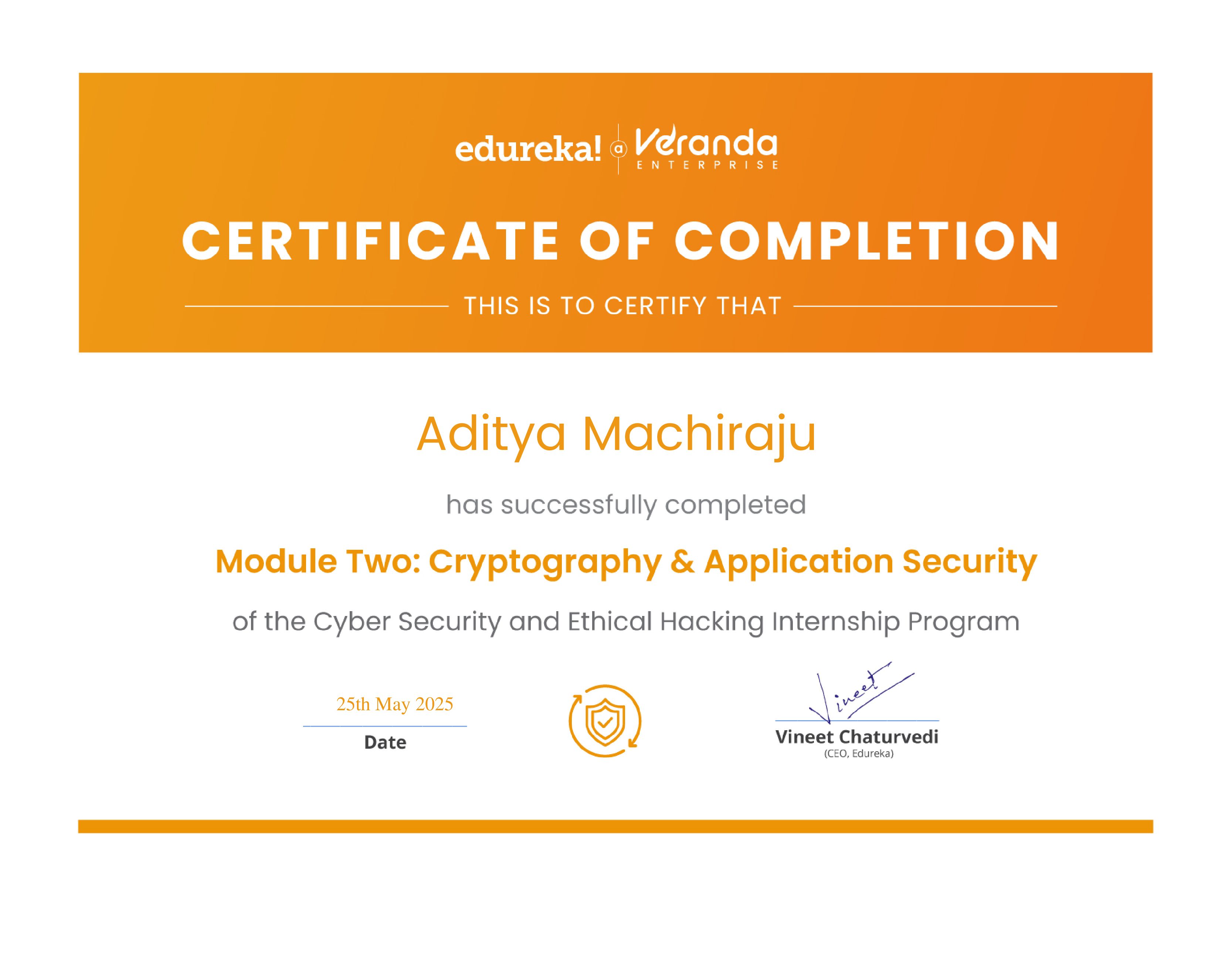 certificate!