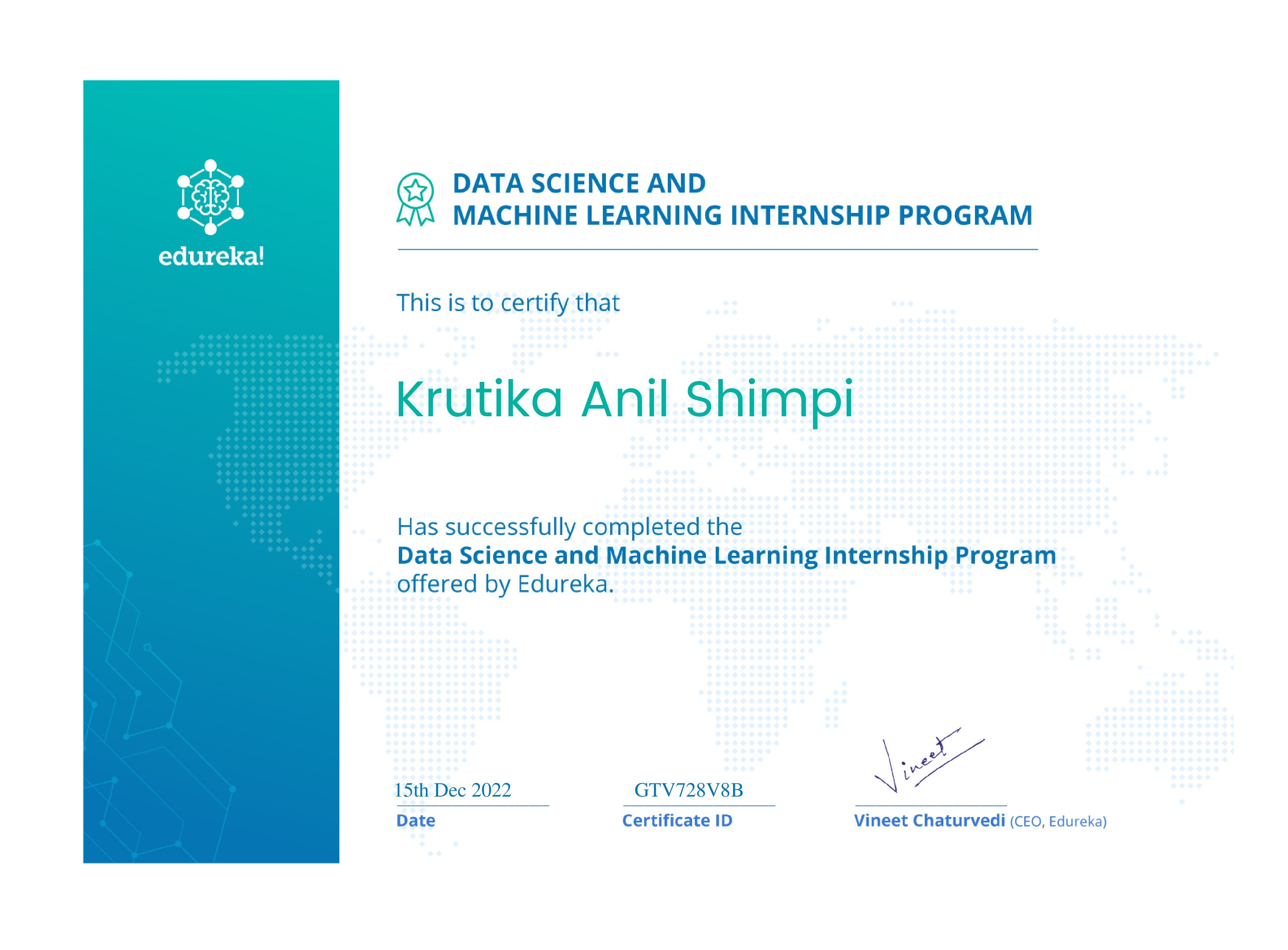 certificate!