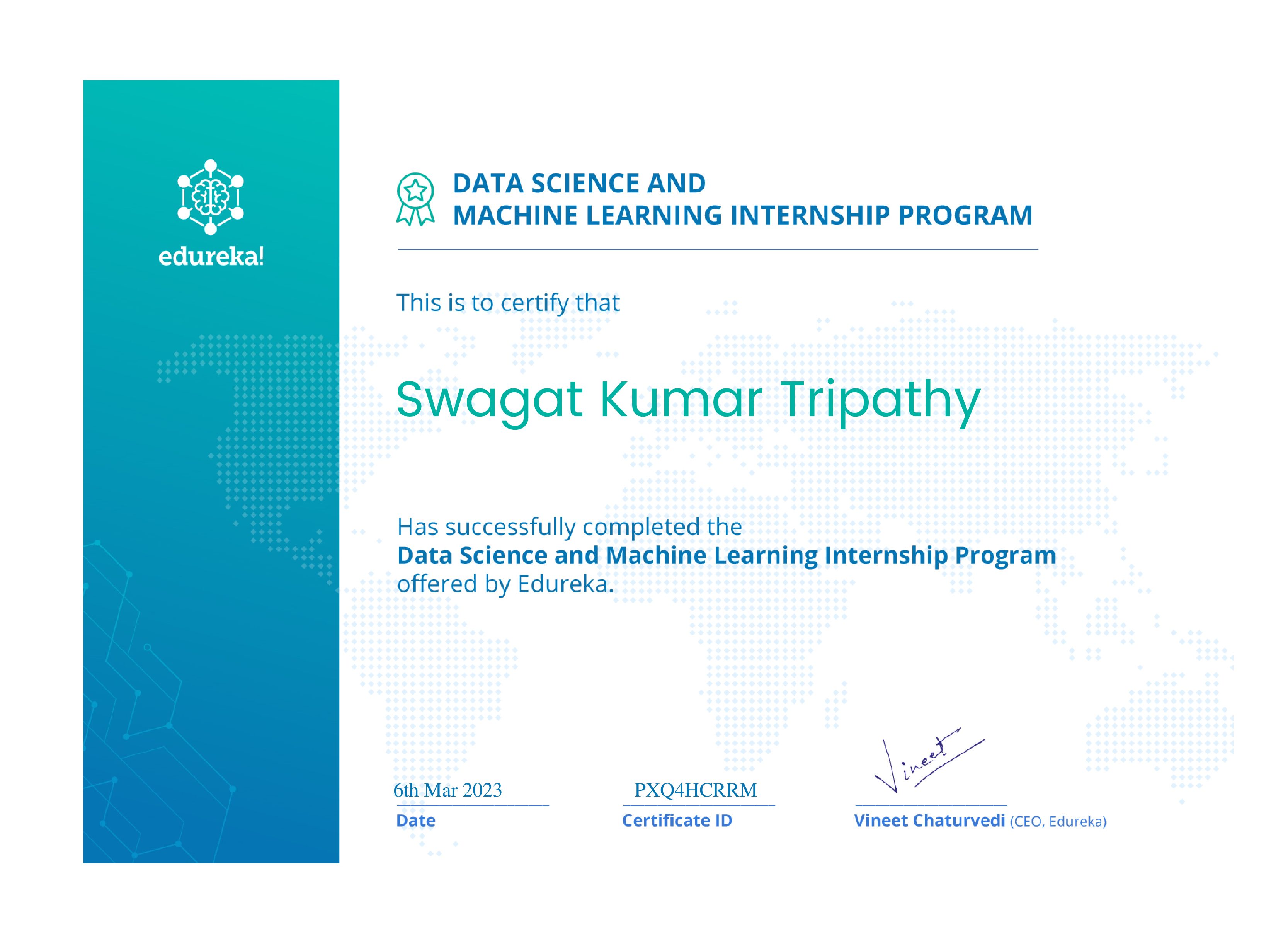 certificate!