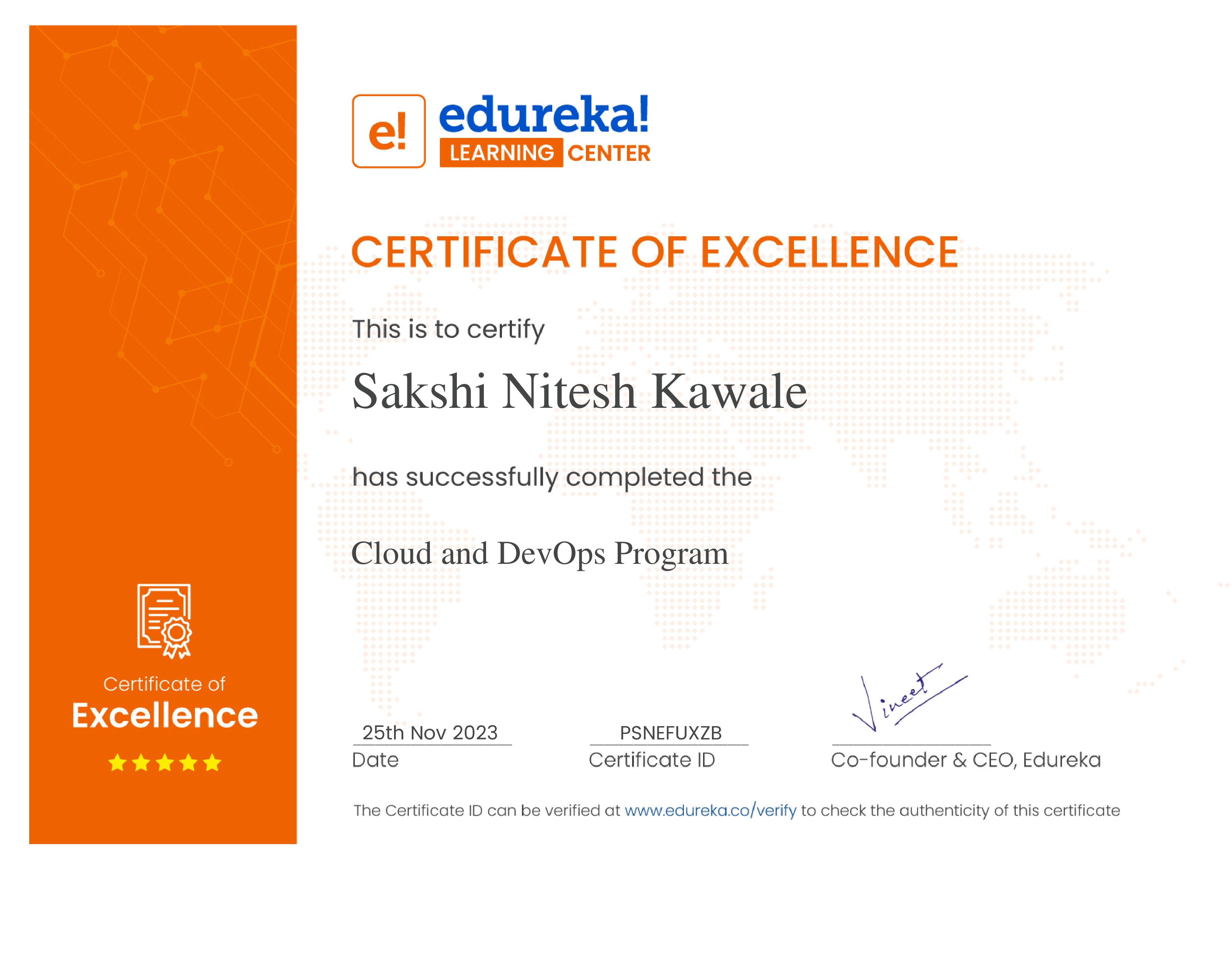 certificate!