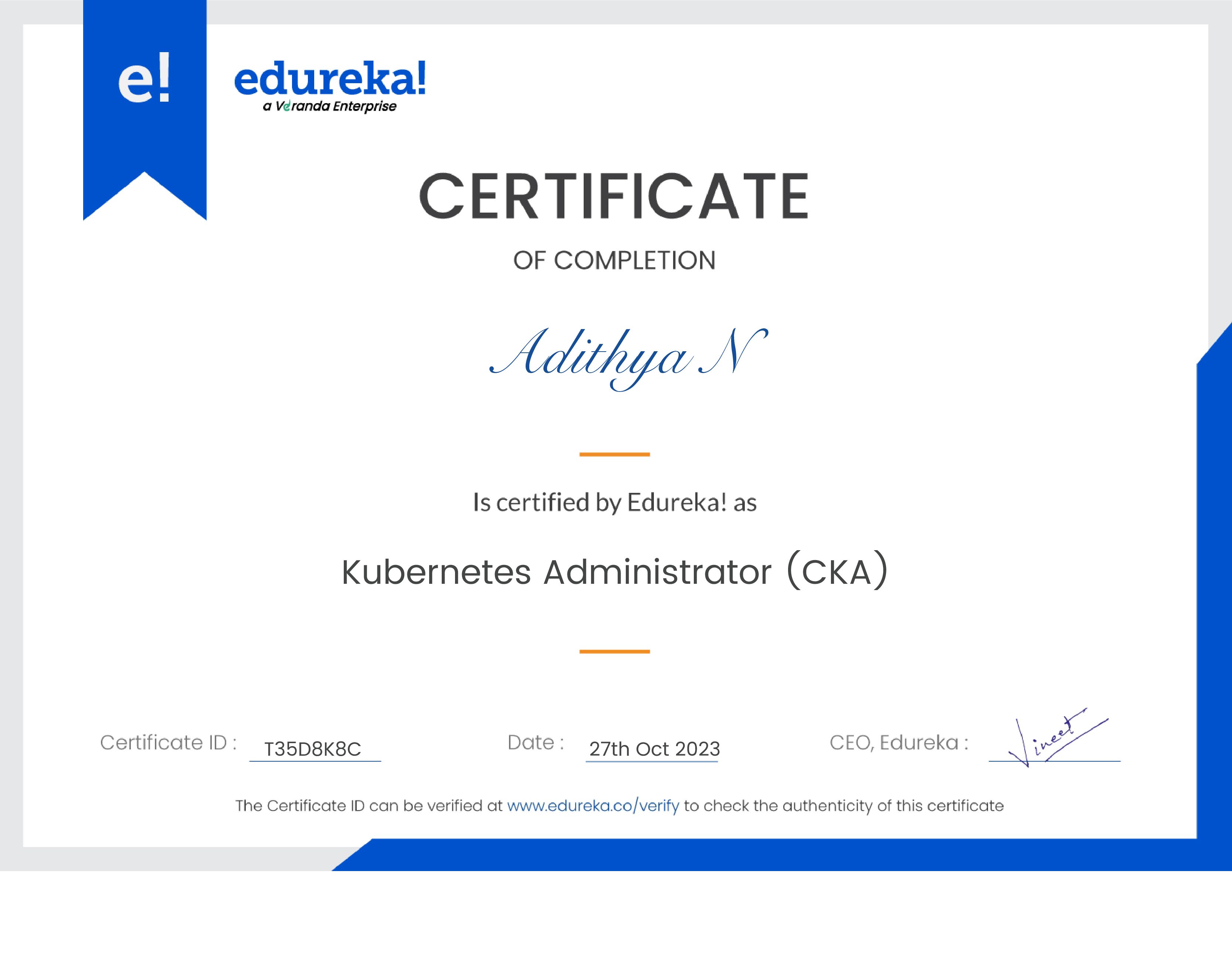 certificate!