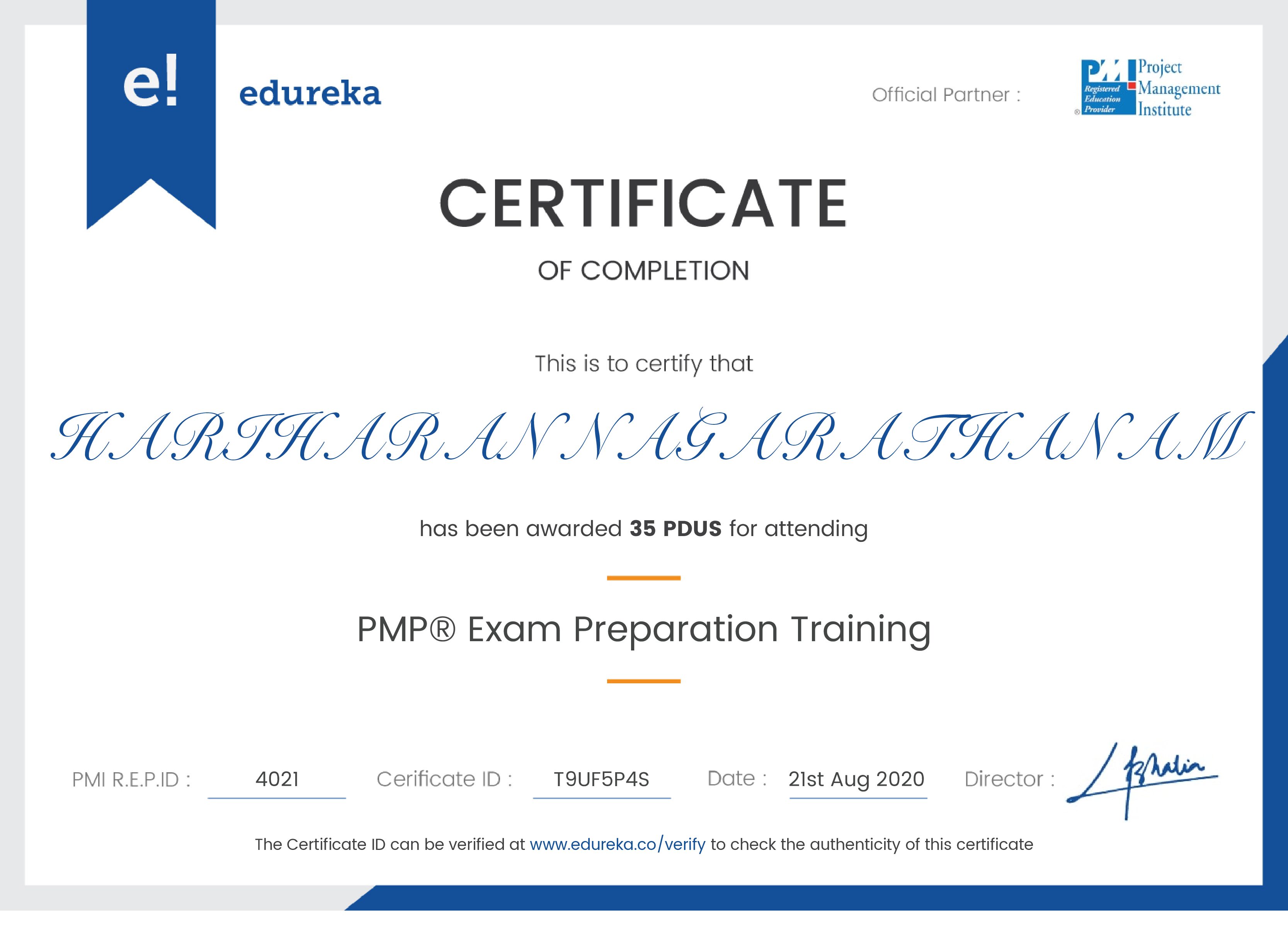 certificate!