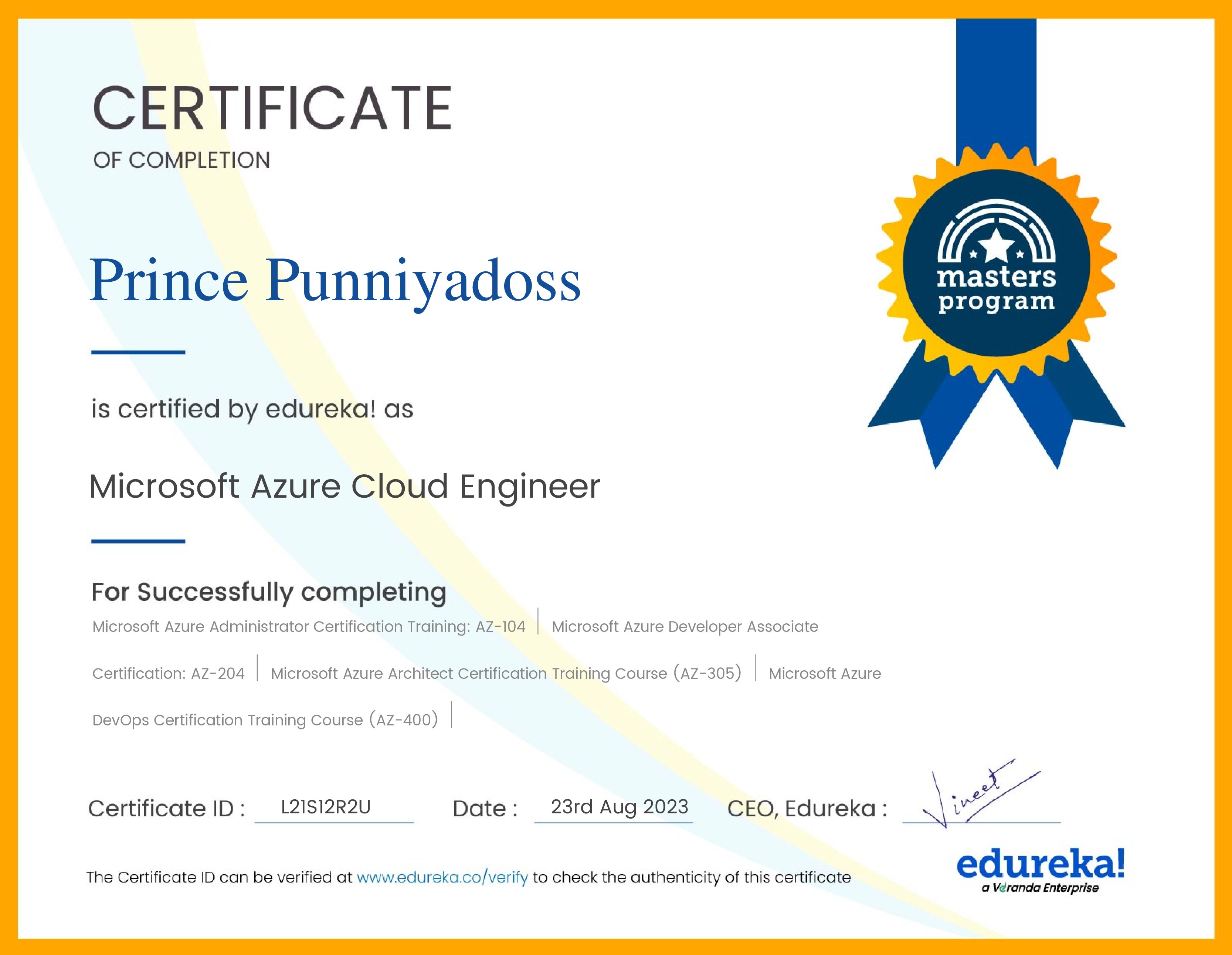 certificate!