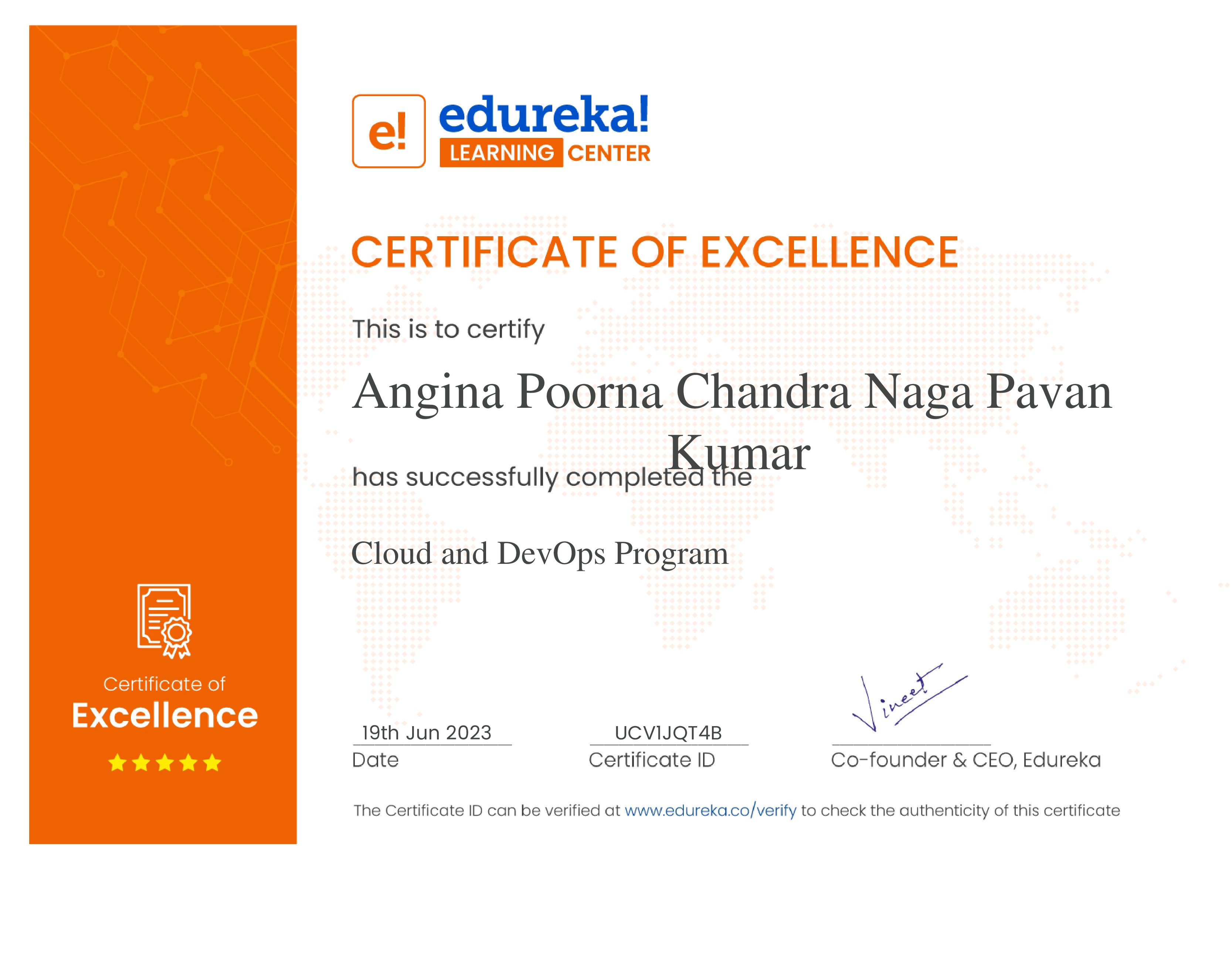 certificate!