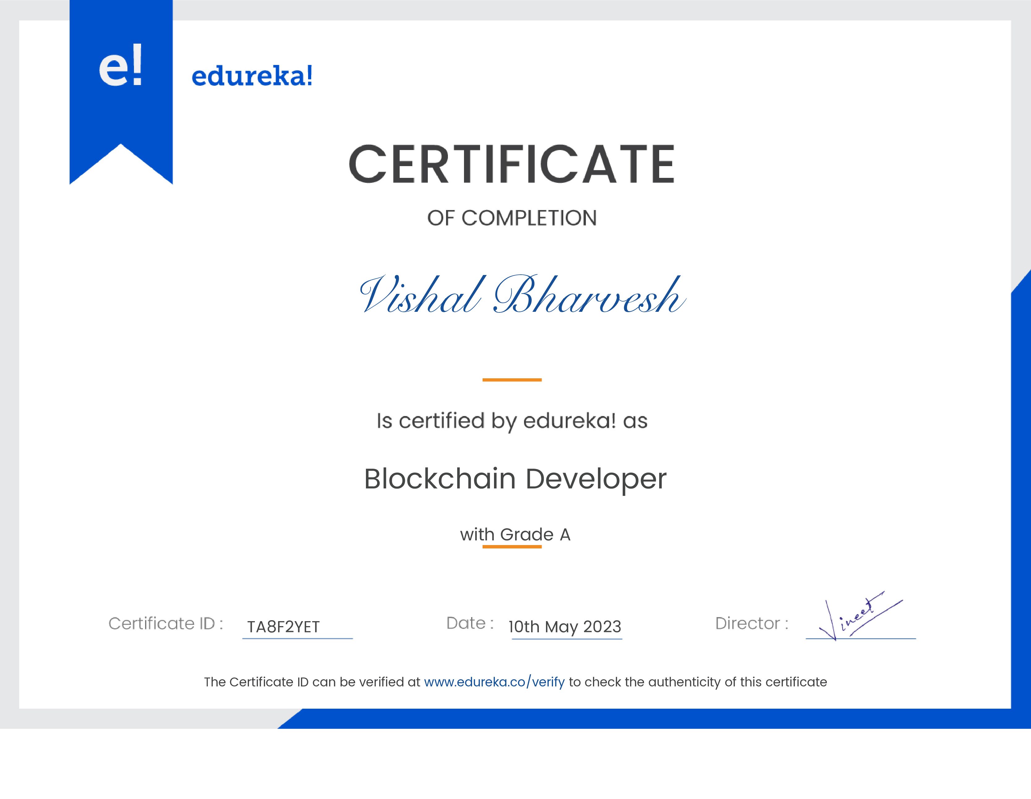 certificate!