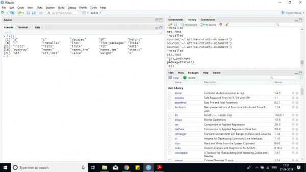 Næste Stien dødbringende Show a list of all variables in R | Edureka Community